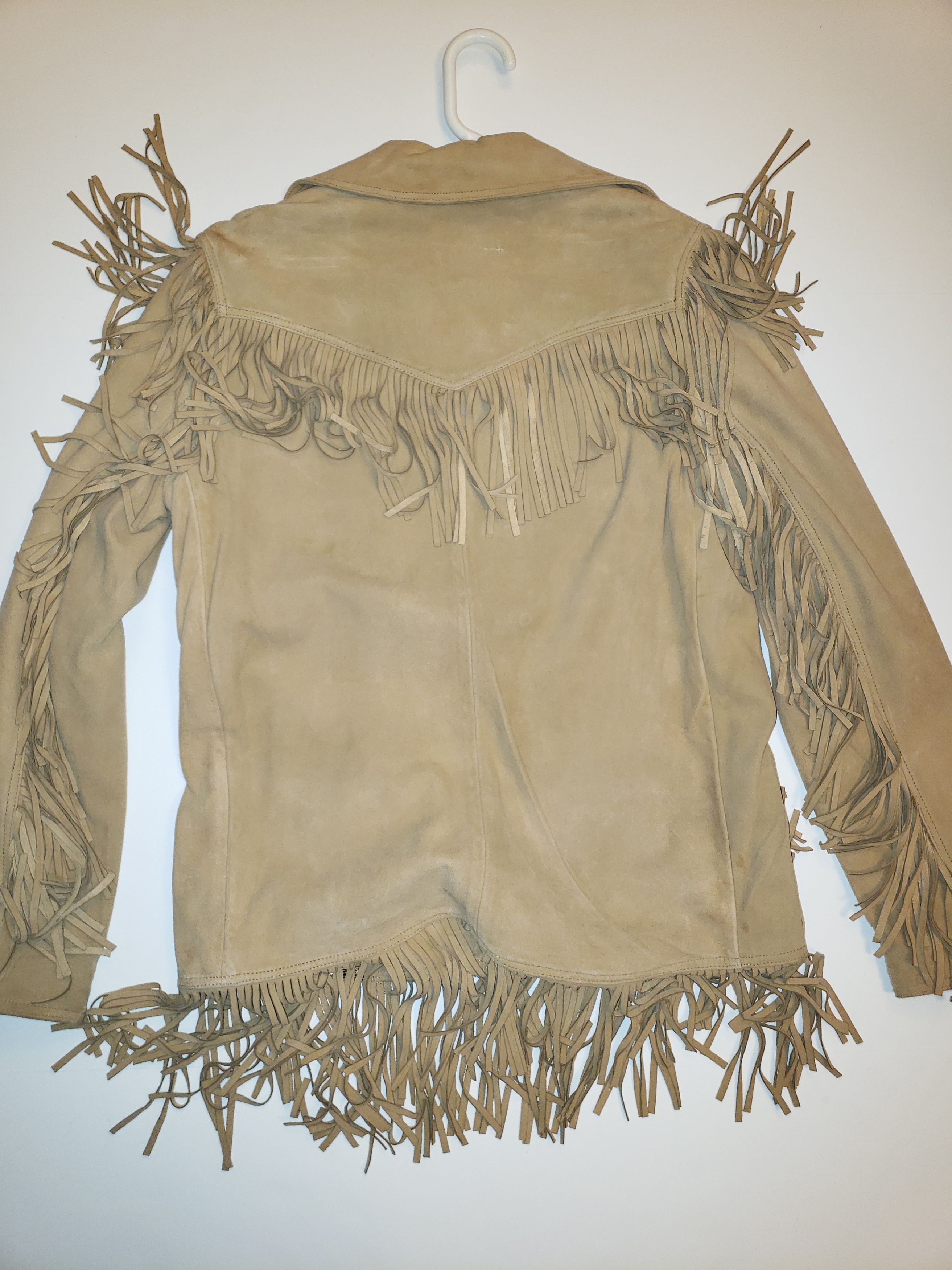 Vintage Lucy Fringe Cowboy/Cowgirl Suede Jacket Size M / US 6-8 / IT 42-44 - 8 Thumbnail