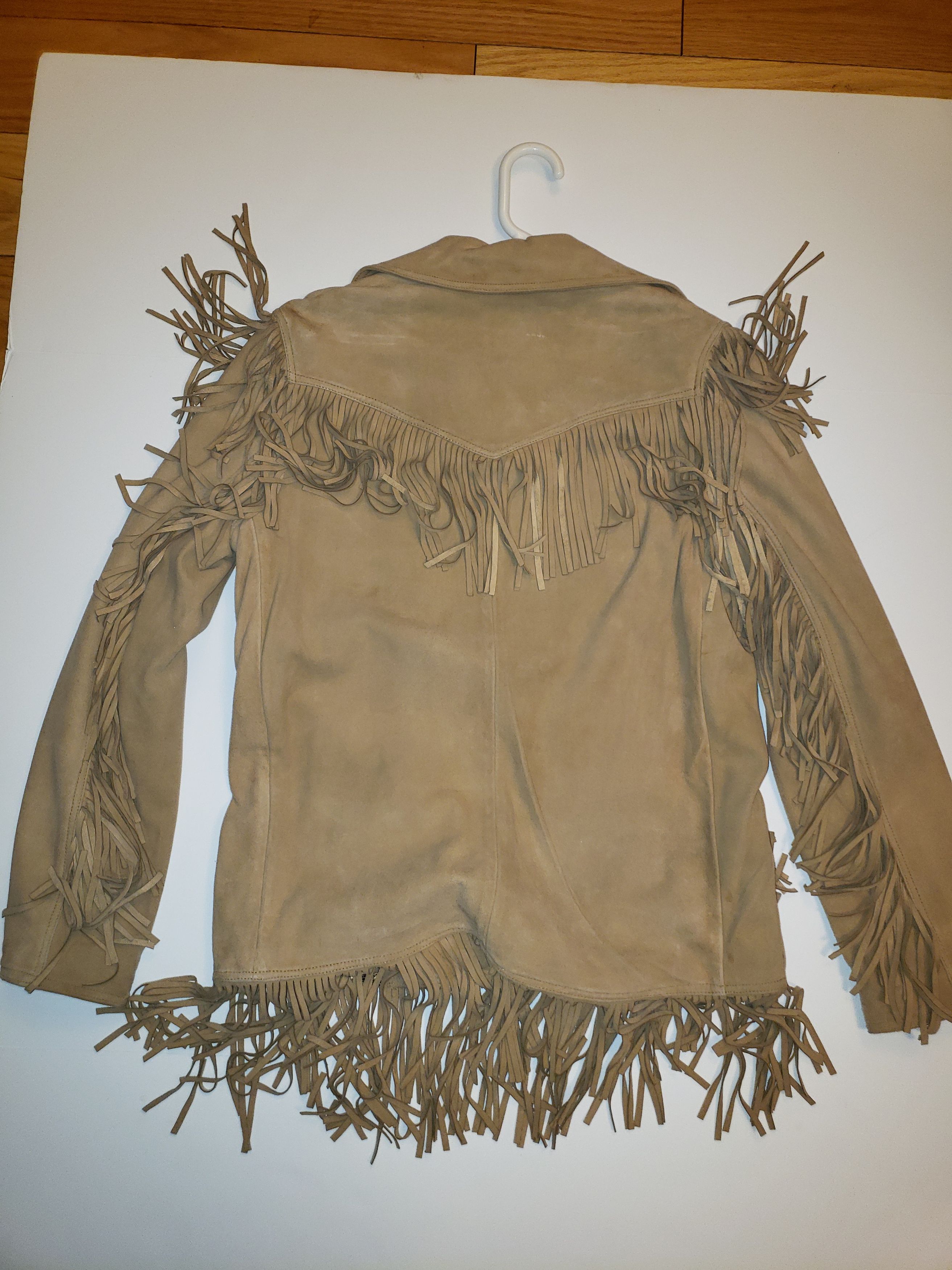 Vintage Lucy Fringe Cowboy/Cowgirl Suede Jacket Size M / US 6-8 / IT 42-44 - 9 Thumbnail