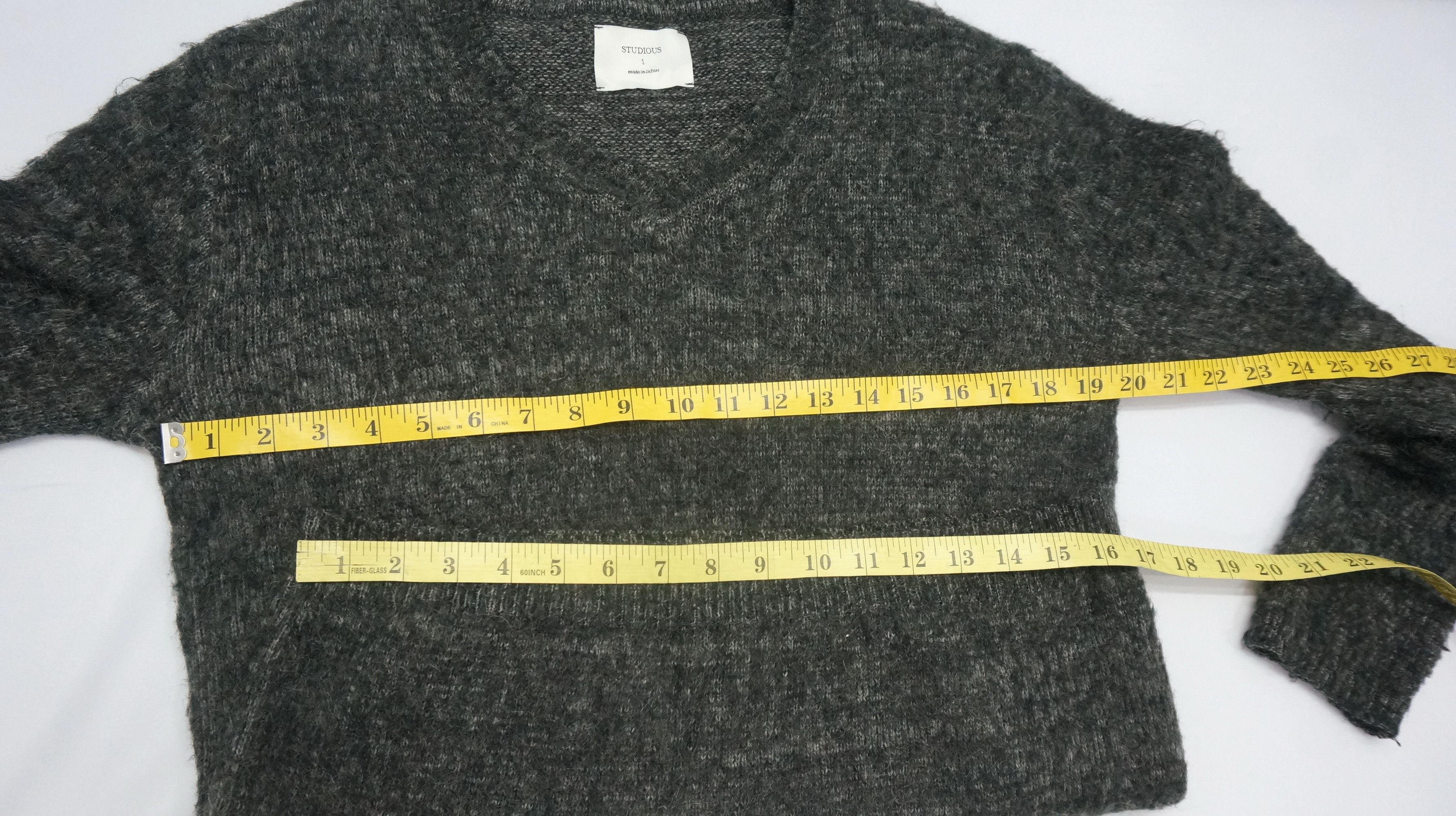 Japanese Brand Rare 💥 STUDIOUS JAPAN 💥 Designer Wool Mohair Sweater Size US S / EU 44-46 / 1 - 6 Thumbnail