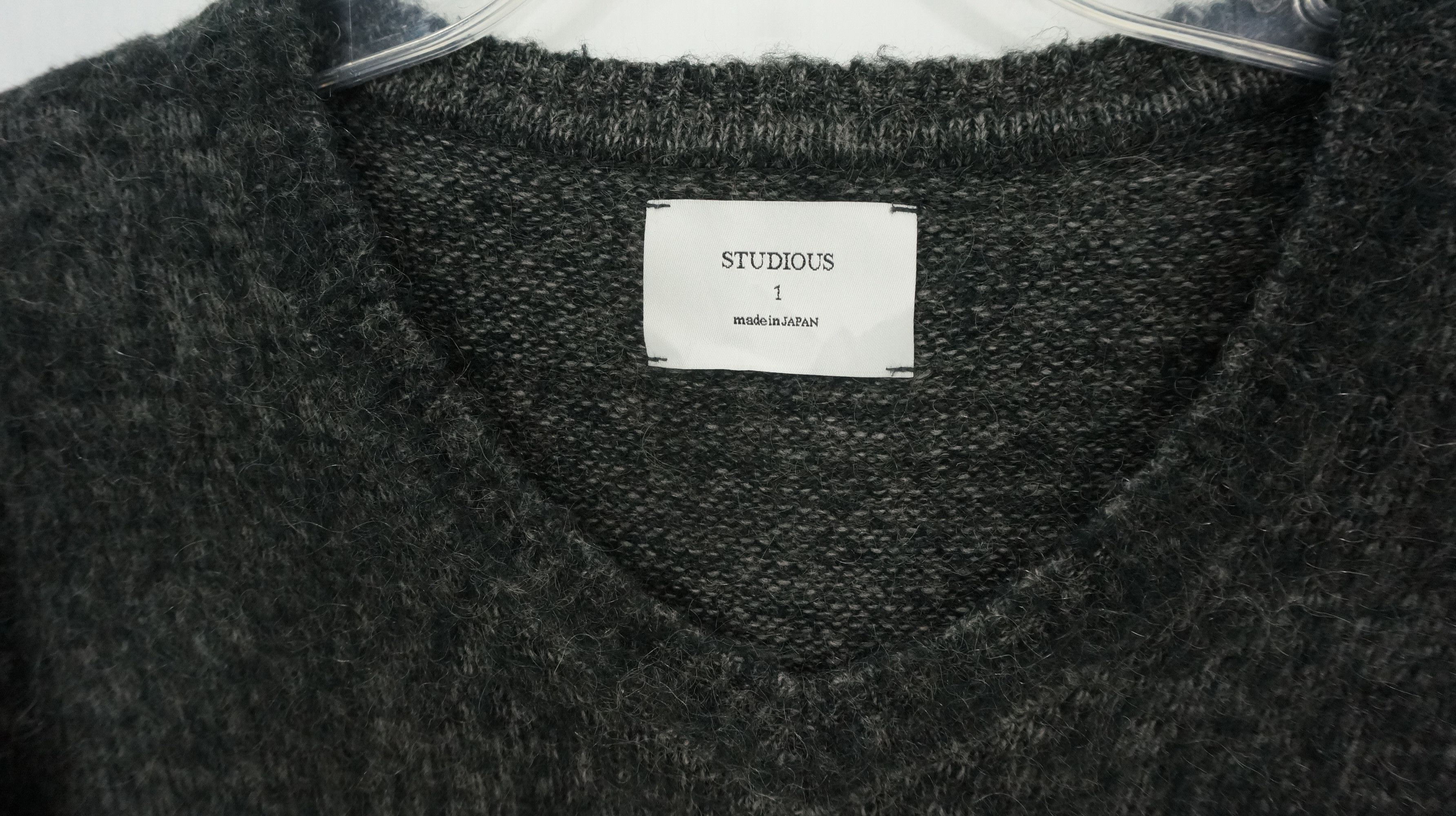 Japanese Brand Rare 💥 STUDIOUS JAPAN 💥 Designer Wool Mohair Sweater Size US S / EU 44-46 / 1 - 4 Thumbnail