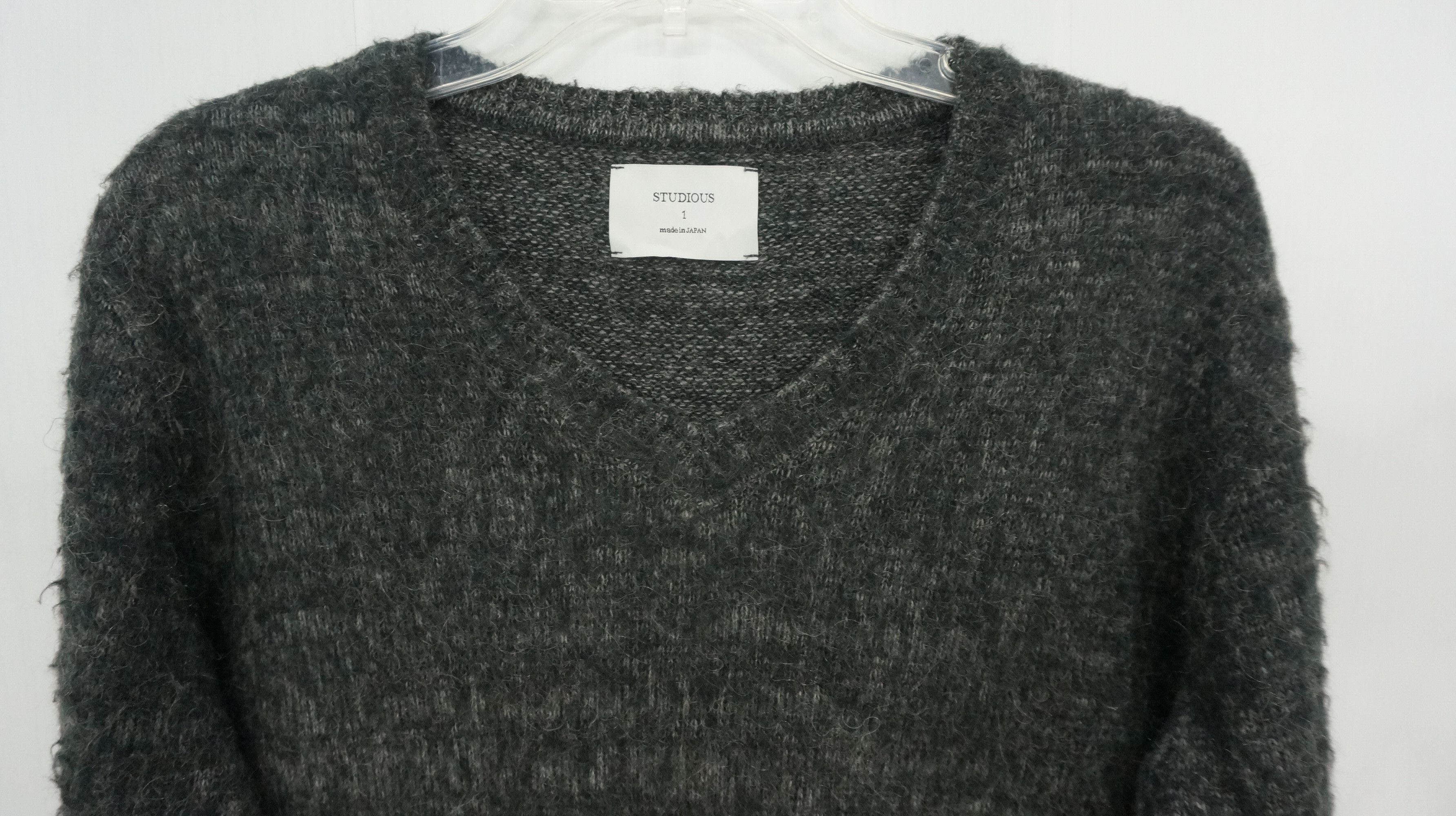 Japanese Brand Rare 💥 STUDIOUS JAPAN 💥 Designer Wool Mohair Sweater Size US S / EU 44-46 / 1 - 5 Thumbnail