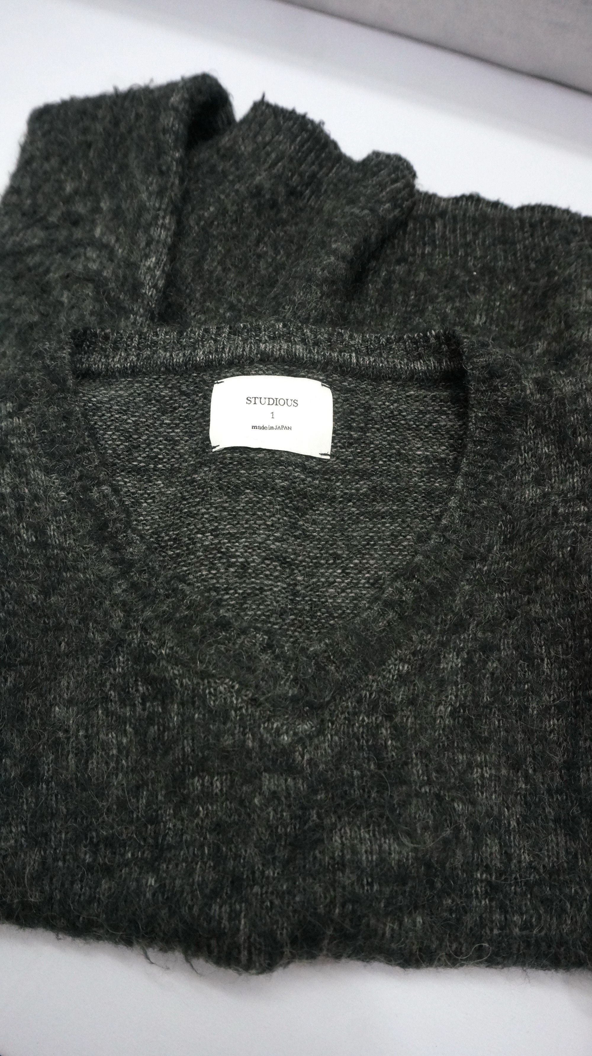 Japanese Brand Rare 💥 STUDIOUS JAPAN 💥 Designer Wool Mohair Sweater Size US S / EU 44-46 / 1 - 12 Thumbnail