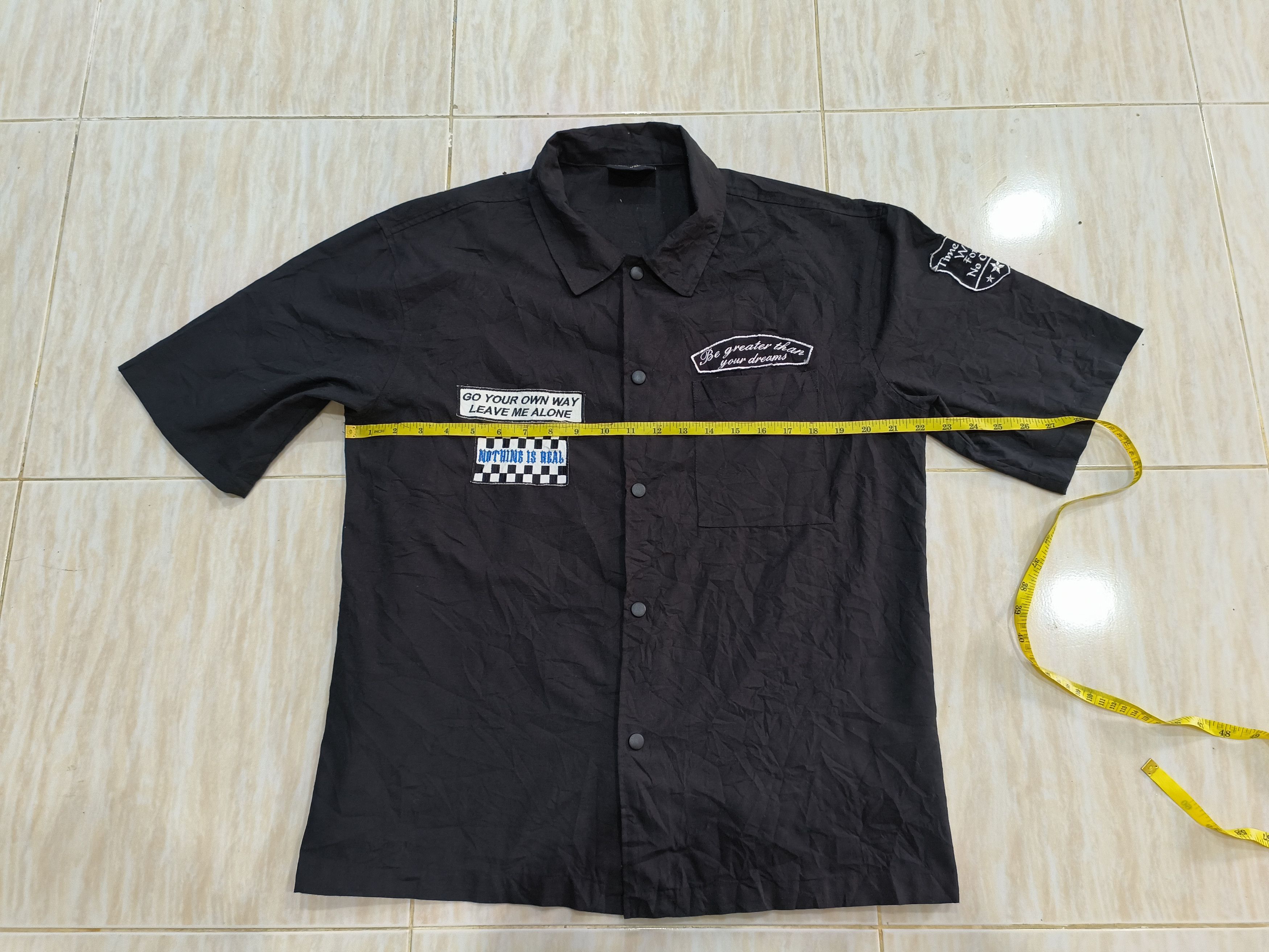 Japanese Brand Custom Punk button up Thrashed tee Size US L / EU 52-54 / 3 - 8 Thumbnail