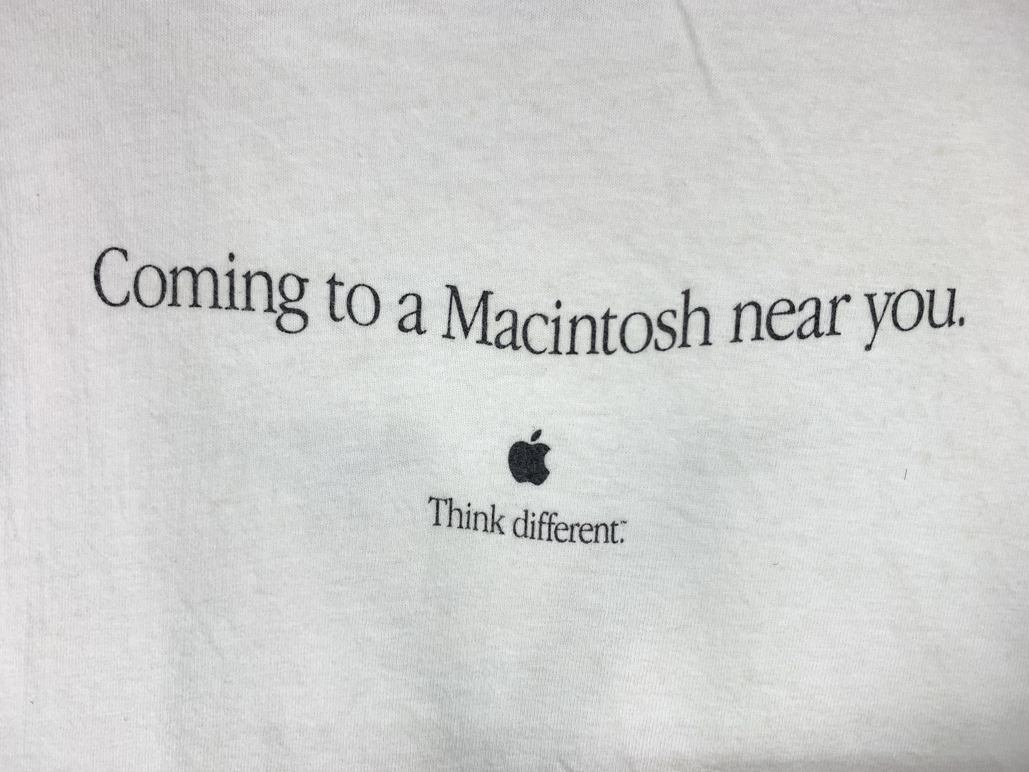 Apple × Microsoft × Vintage Vintage 90s Apple macintosh X promo tshirt Size US XL / EU 56 / 4 - 4 Thumbnail
