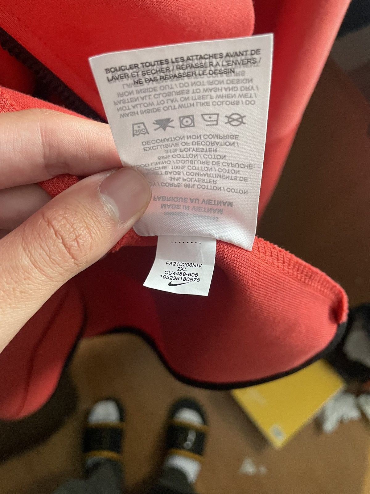 Nike Red Nike Tech Fleece Hoodie Zip up sweatshirt Size XXL Size US XXL / EU 58 / 5 - 7 Thumbnail