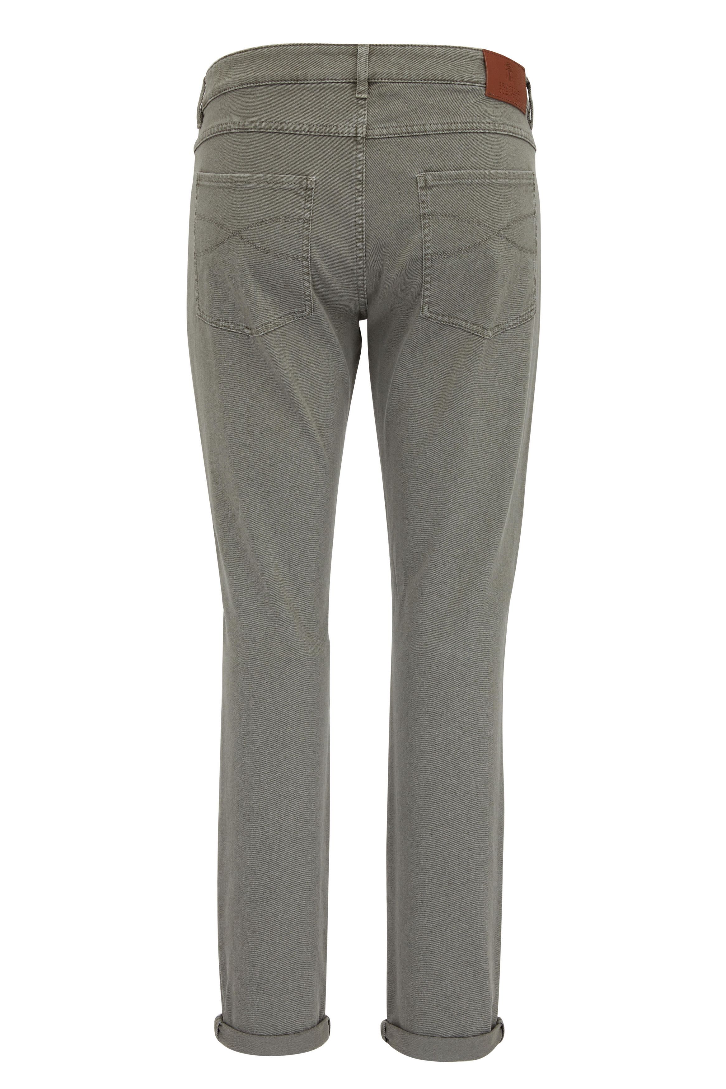 Brunello Cucinelli Olive Green Dyed Skinny Jean Size US 30 / EU 46 - 4 Thumbnail