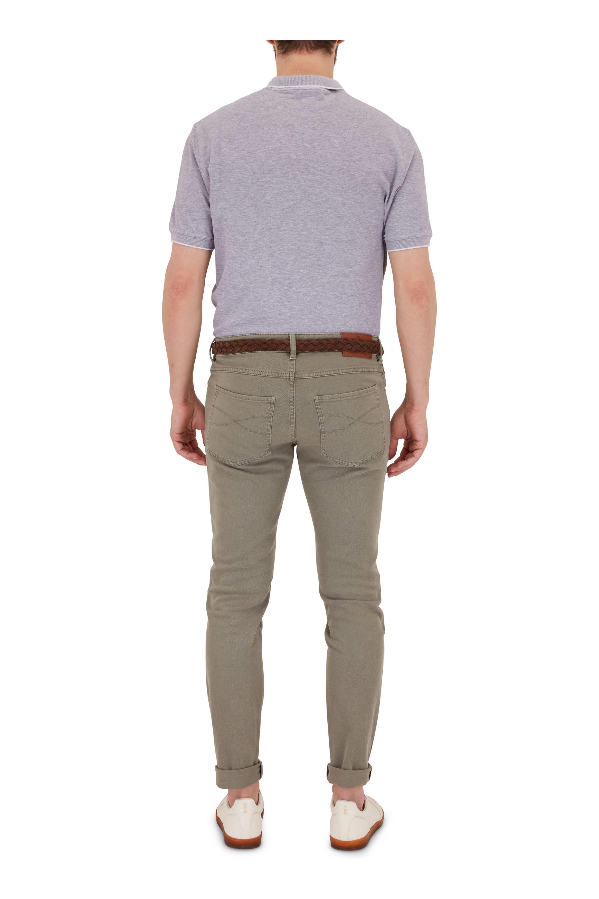 Brunello Cucinelli Olive Green Dyed Skinny Jean Size US 30 / EU 46 - 3 Thumbnail
