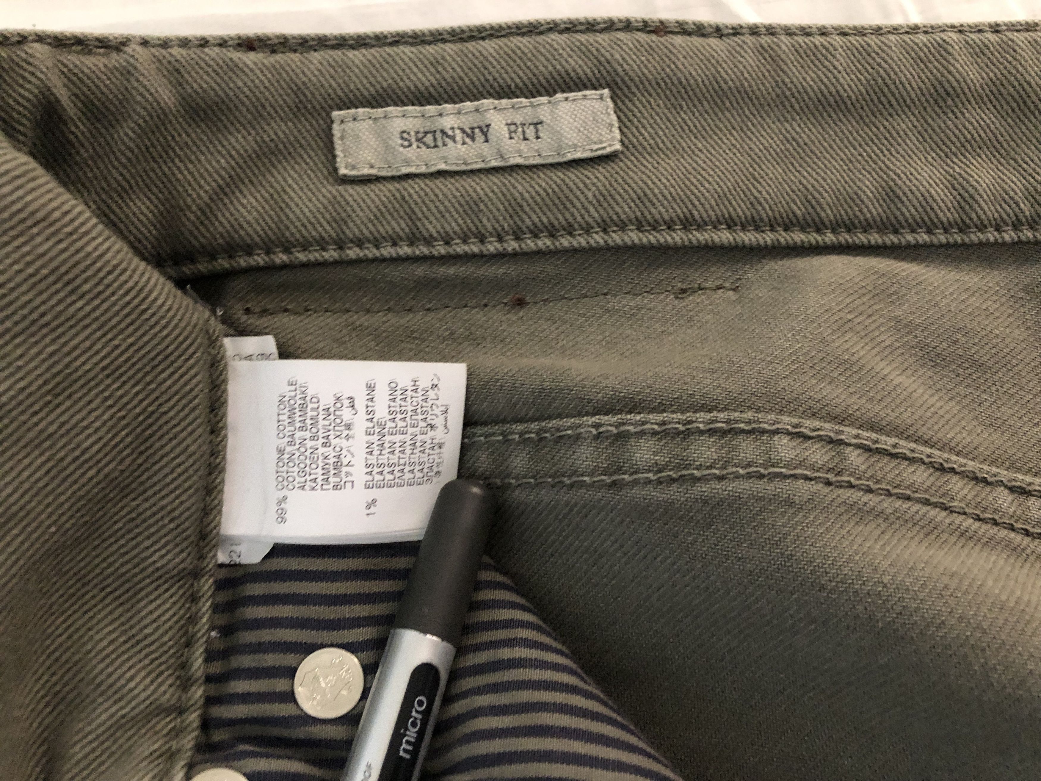 Brunello Cucinelli Olive Green Dyed Skinny Jean Size US 30 / EU 46 - 7 Thumbnail