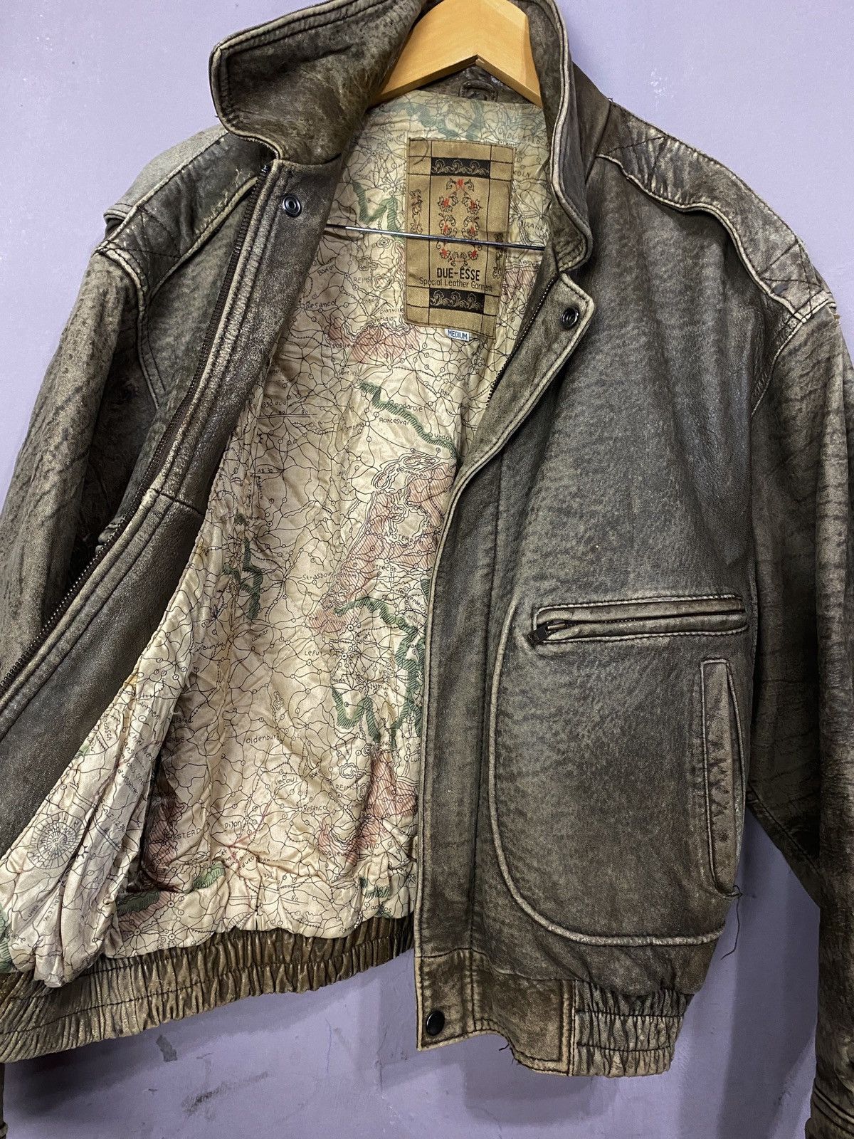 Vintage 💥OFFER NOW💥Vintage Due -Esse Fully Leather Jacket Sheepskin Size US M / EU 48-50 / 2 - 2 Thumbnail