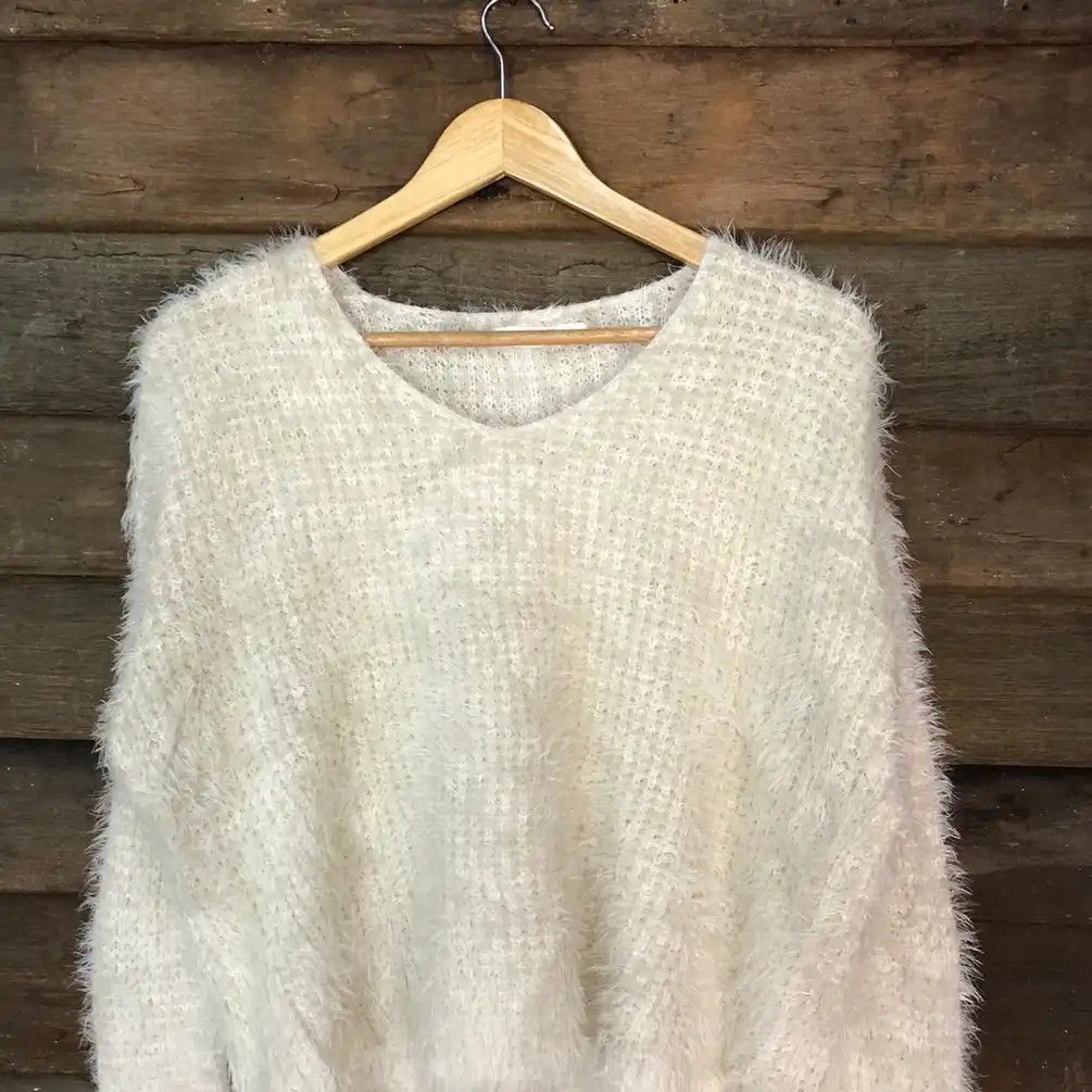 Homespun Knitwear × Japanese Brand Archives Brown Shag Shaggy Fur Mohair Knitwear #693 Size M / US 6-8 / IT 42-44 - 3 Thumbnail