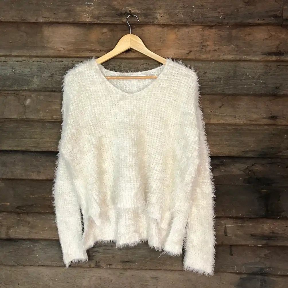 Homespun Knitwear × Japanese Brand Archives Brown Shag Shaggy Fur Mohair Knitwear #693 Size M / US 6-8 / IT 42-44 - 1 Thumbnail