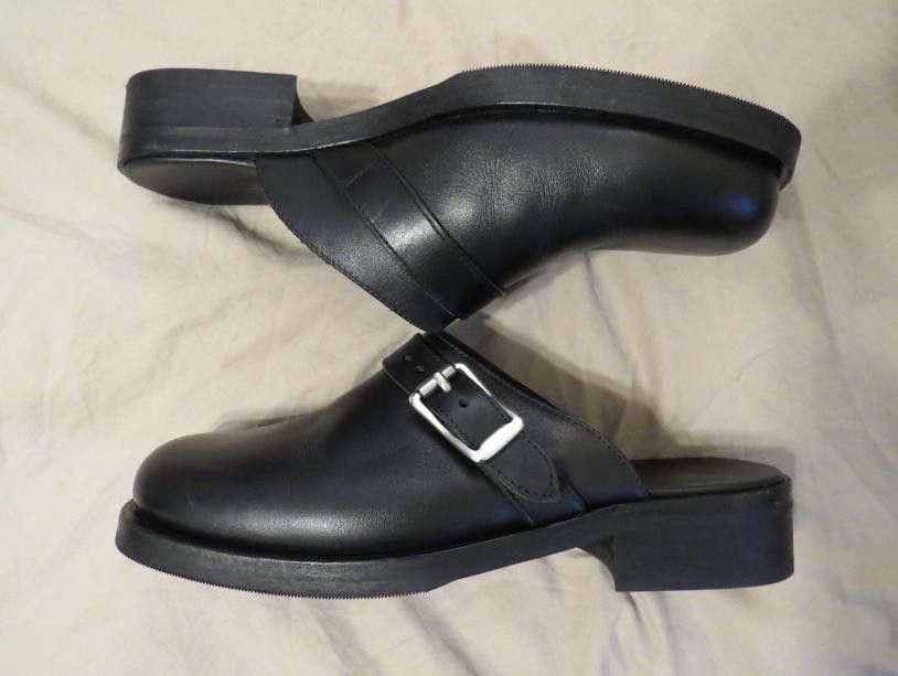 Pre-owned Our Legacy Camion Mule Shoes Size 43 10 Black Leather