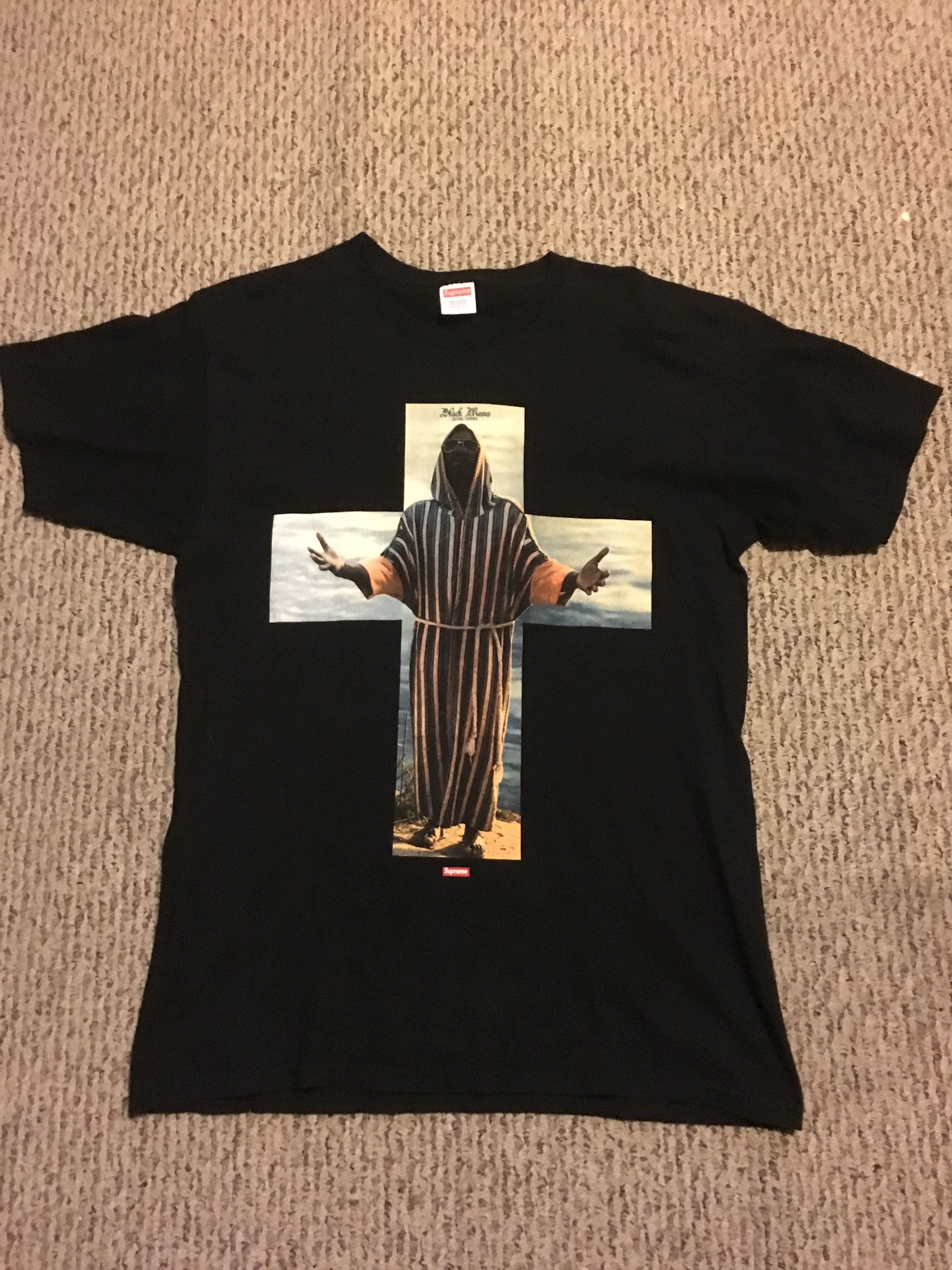 Supreme Black Jesus Tee Grailed