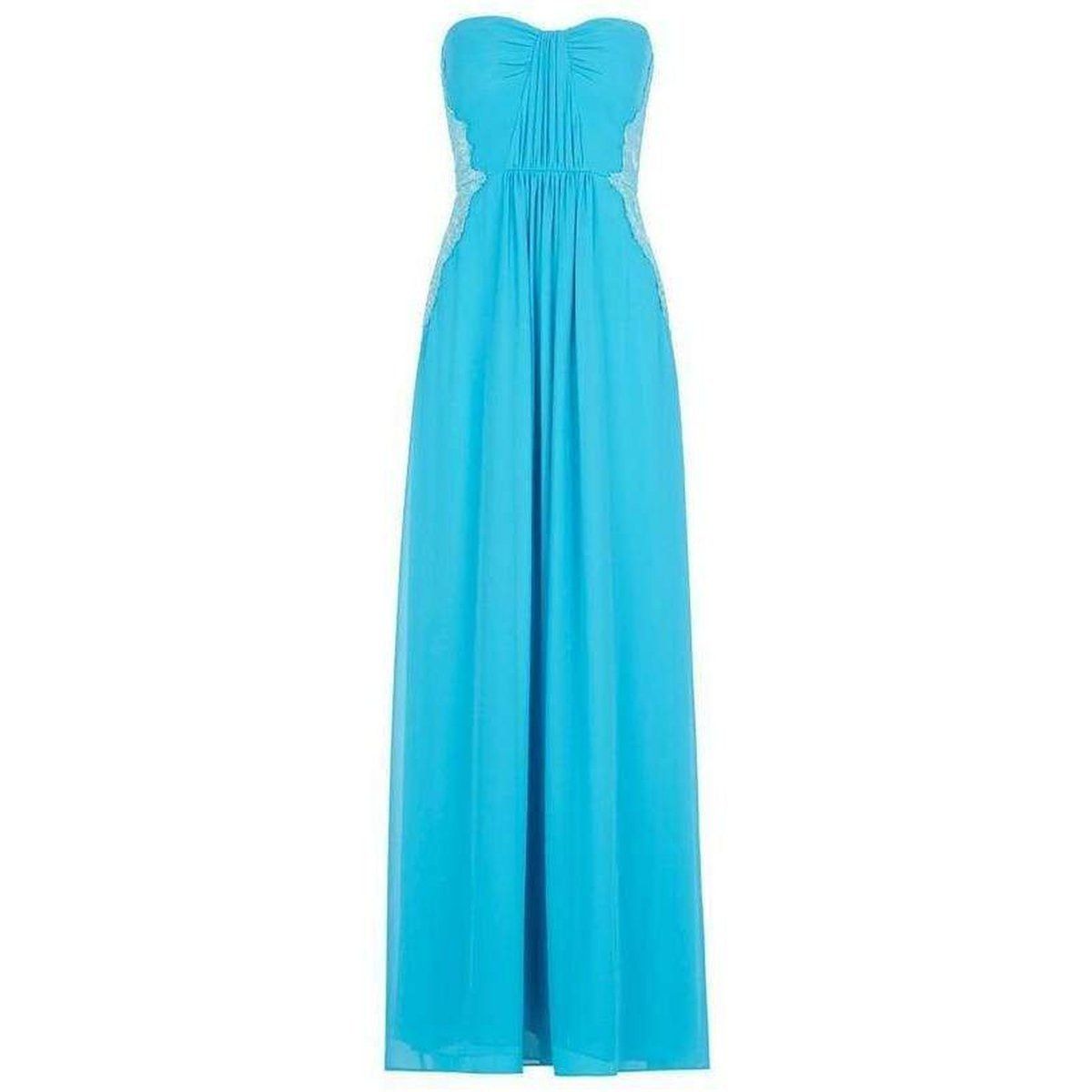 Ashby Strapless Lace-Trim Gown