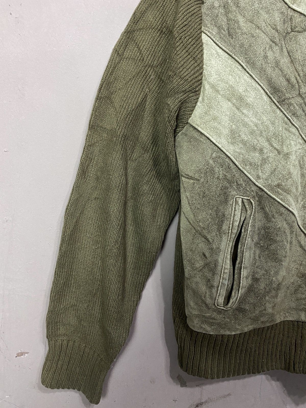 Vintage 💥BINDING NOW💥Vintage Stylewise Half Leather Jacket wool Size US M / EU 48-50 / 2 - 11 Thumbnail