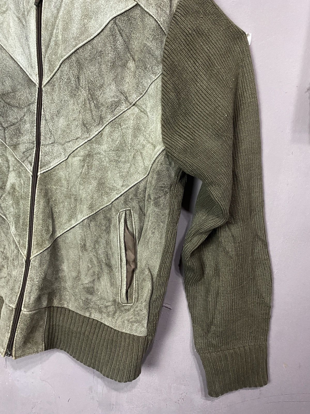Vintage 💥BINDING NOW💥Vintage Stylewise Half Leather Jacket wool Size US M / EU 48-50 / 2 - 13 Thumbnail