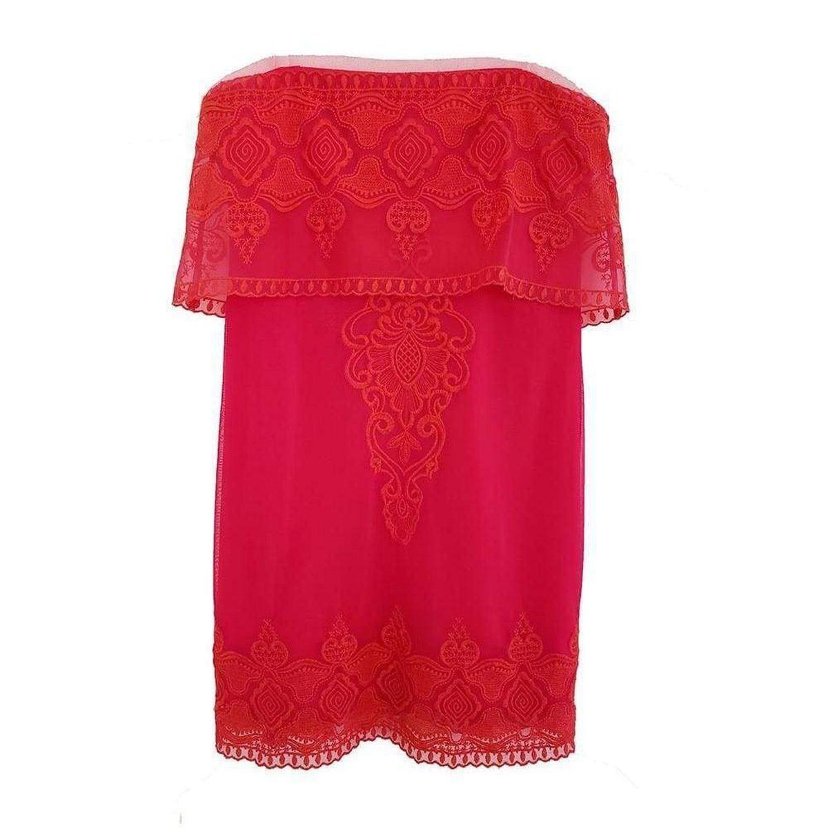 Mayela Ruby Red Strapless Dress