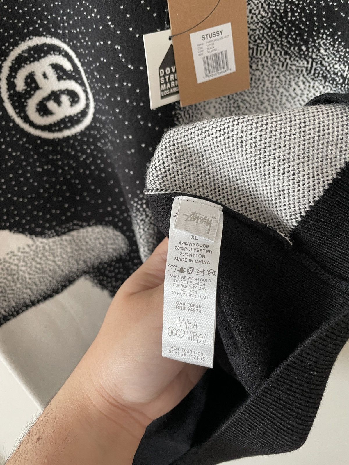 Stussy × Very Rare Stussy Photo Jacquard Vest | Grailed