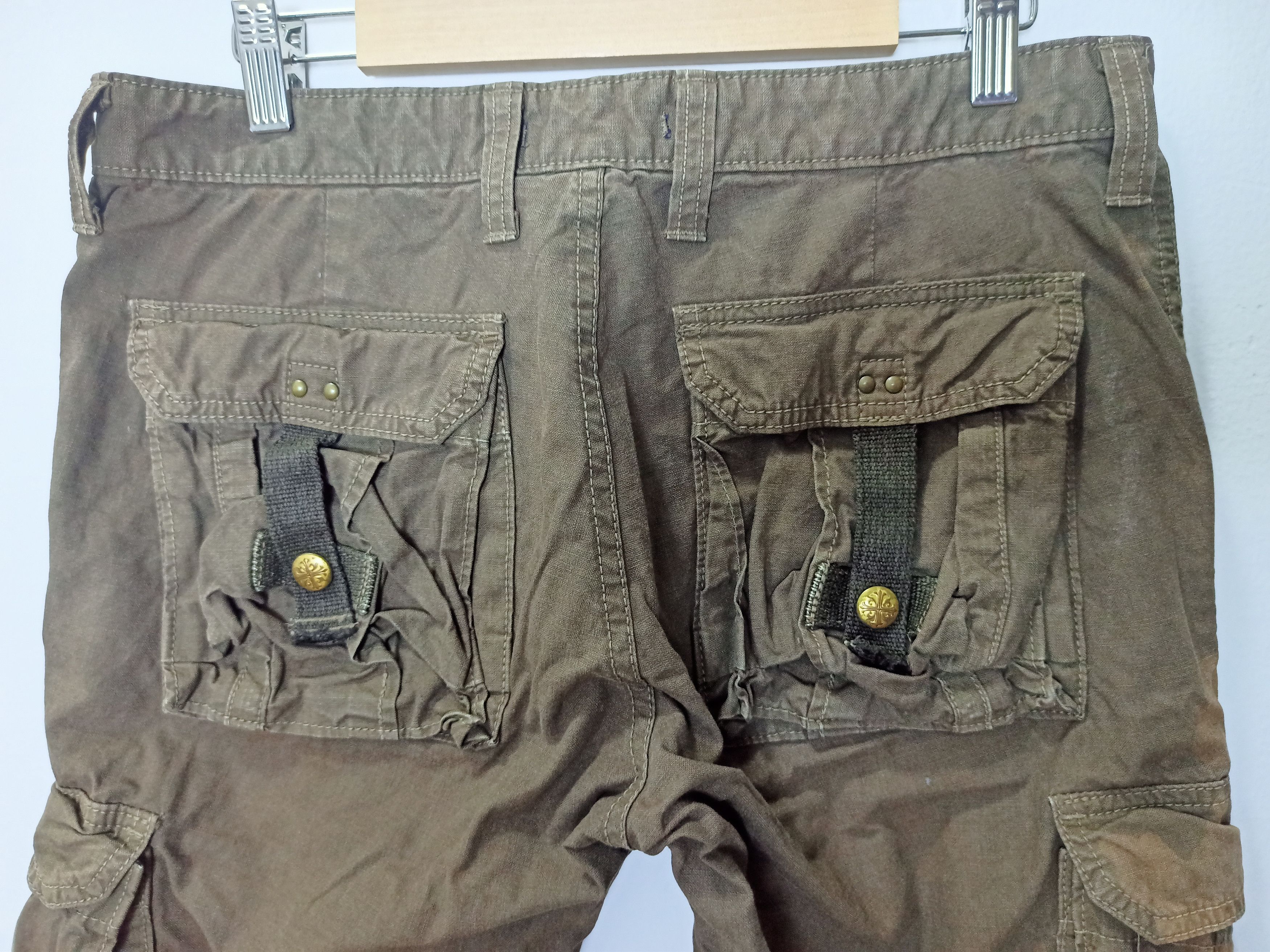 Surplus Research SURPLUS Tactical Leg Distressed Cargo Pants Size US 30 / EU 46 - 20 Thumbnail