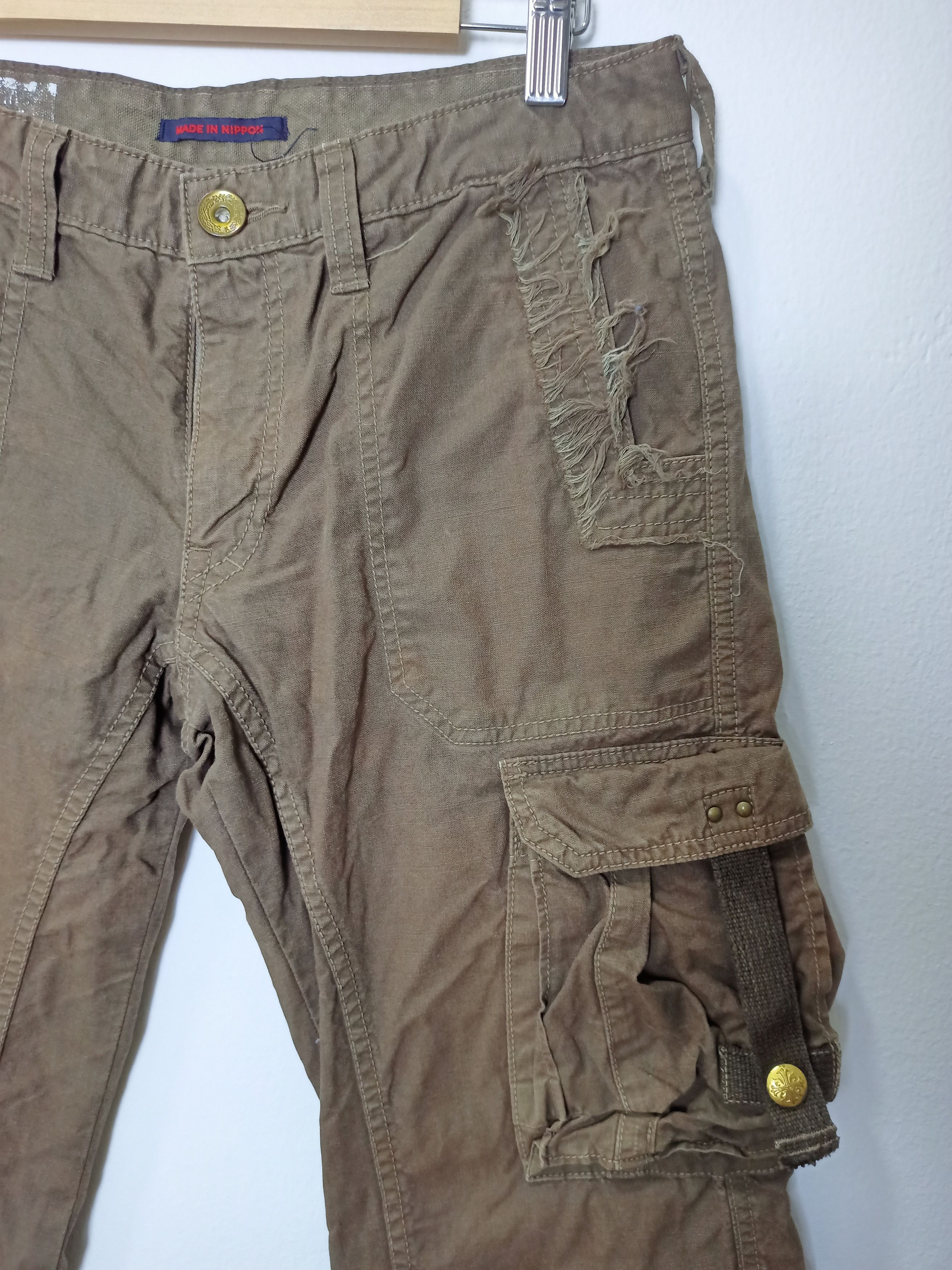 Surplus Research SURPLUS Tactical Leg Distressed Cargo Pants Size US 30 / EU 46 - 6 Thumbnail