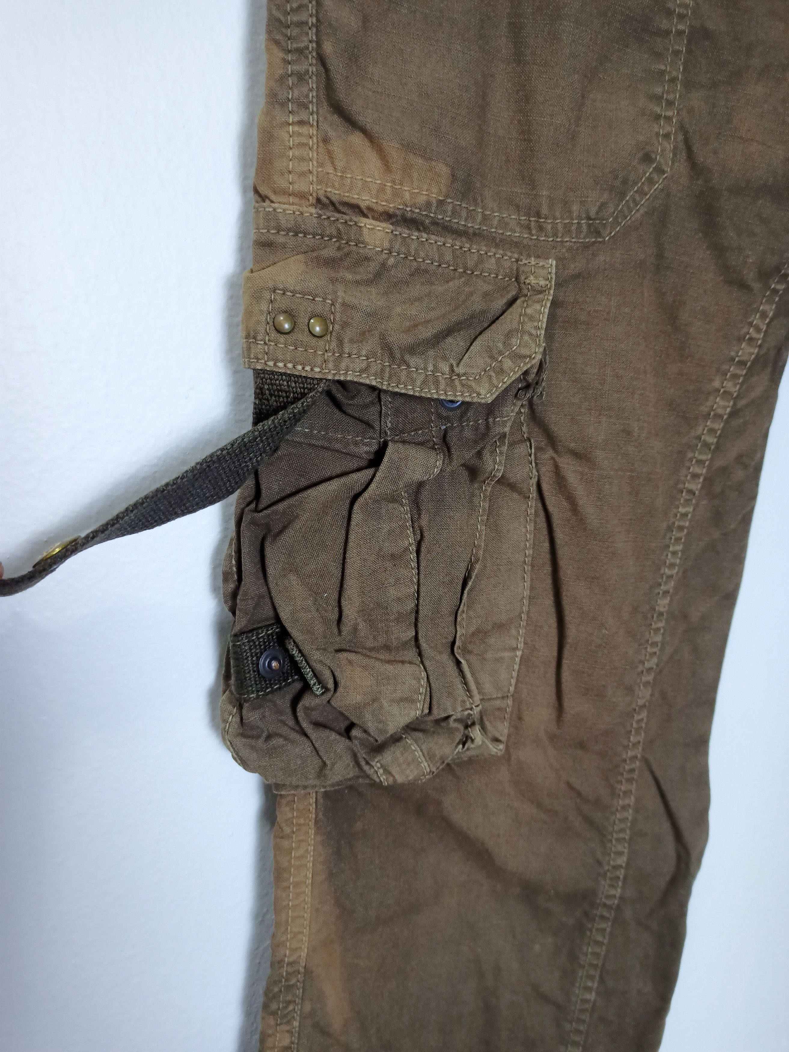 Surplus Research SURPLUS Tactical Leg Distressed Cargo Pants Size US 30 / EU 46 - 12 Thumbnail