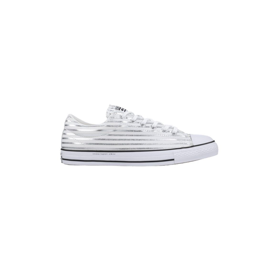 image of Converse x Fragment Design Chuck Taylor All Star Low 'silver Stripe' Shoes in White (Size 10.5)