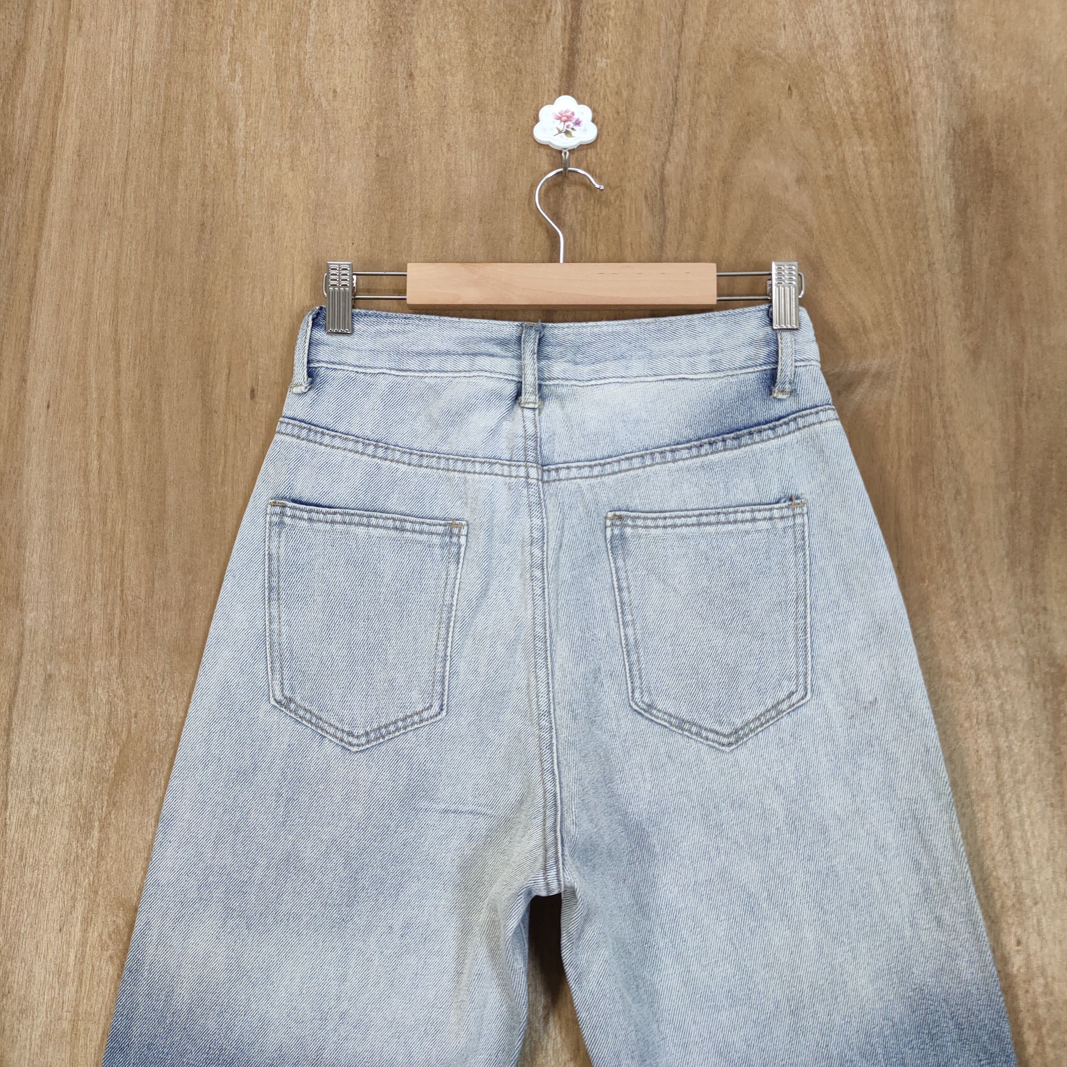 Japanese Brand × Vintage SIZE 24 FADED DISTRESSED KNEE JEANS PANTS Size US 26 / EU 42 - 6 Thumbnail