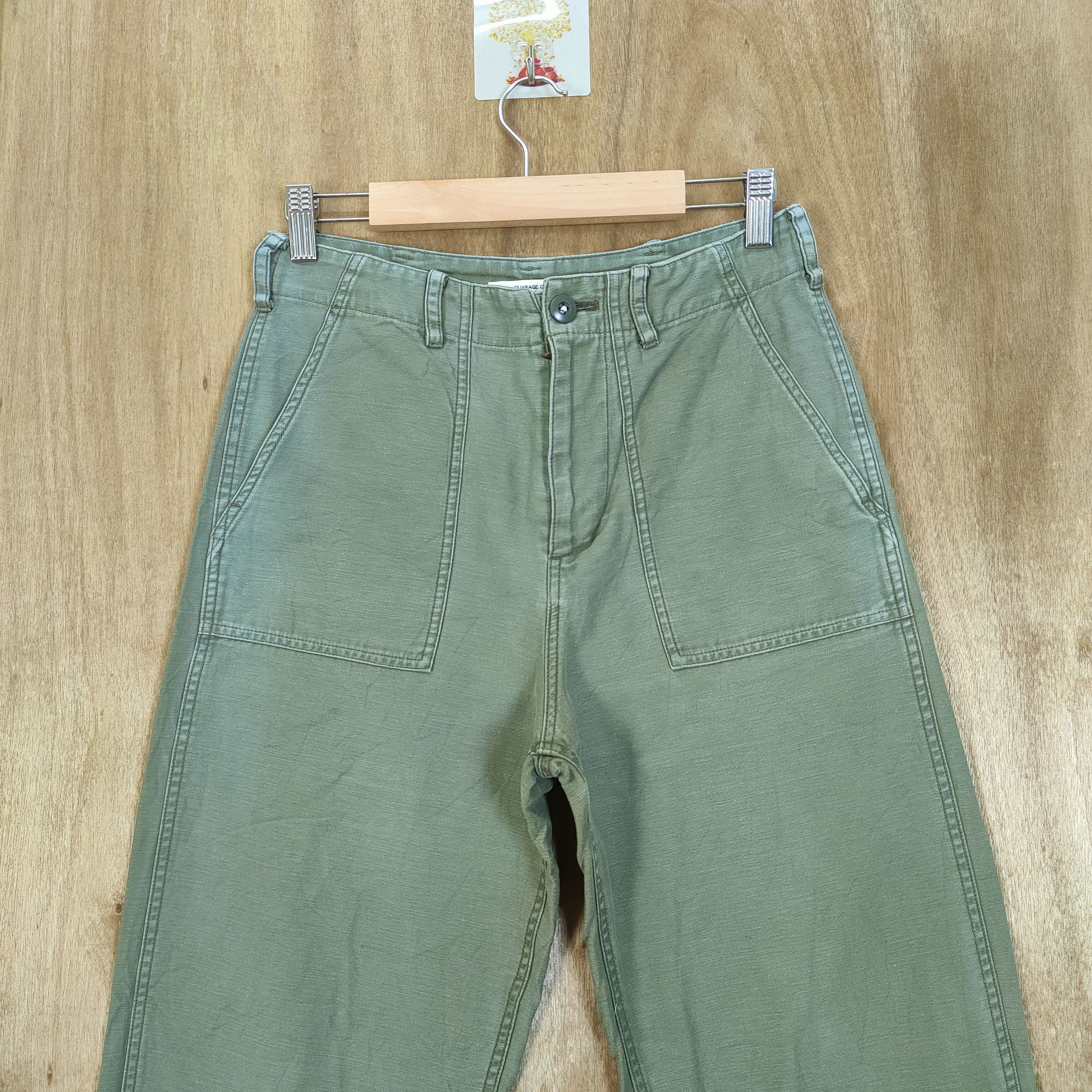 Japanese Brand JAPAN MADE! OUVRAGE CLASSE BAGGY BUSH PANTS #R1 Size US 26 / EU 42 - 2 Thumbnail