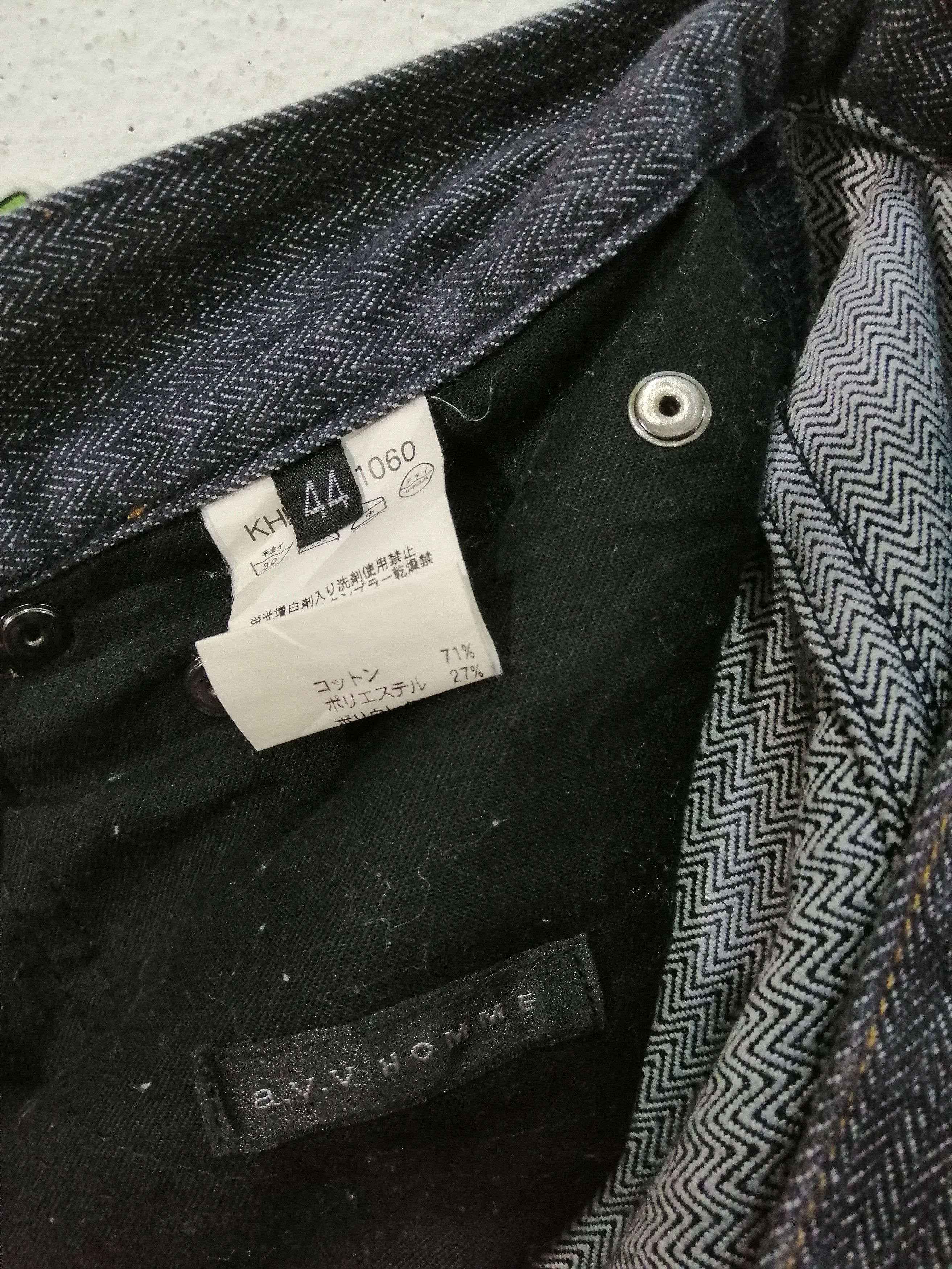 Designer × Japanese Brand A. V. V HOMME JEANS Size US 44 / EU 60 - 4 Thumbnail