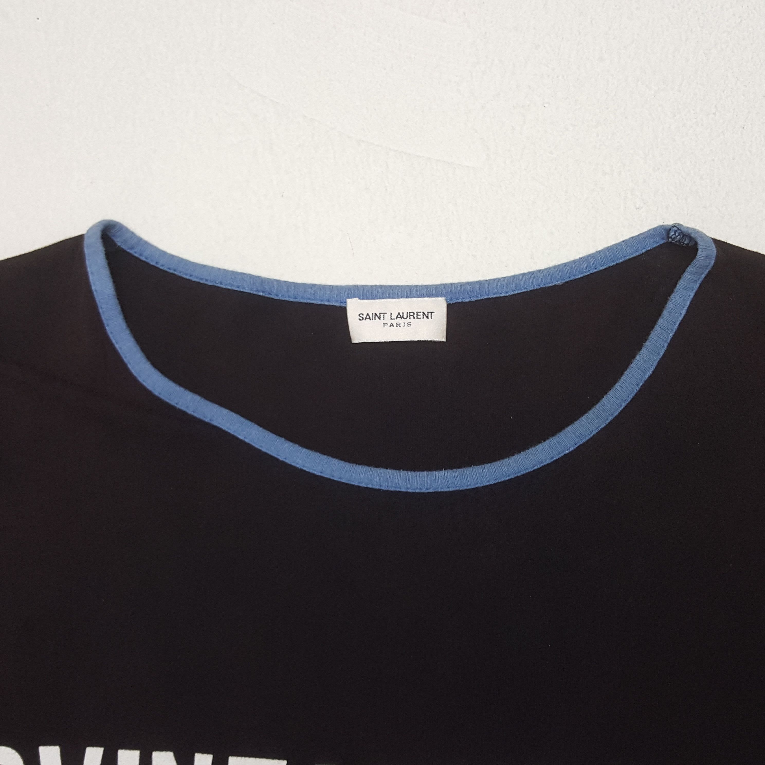 Designer × Vintage Saint Laurent Graphic Design Tshirt Size US L / EU 52-54 / 3 - 4 Thumbnail