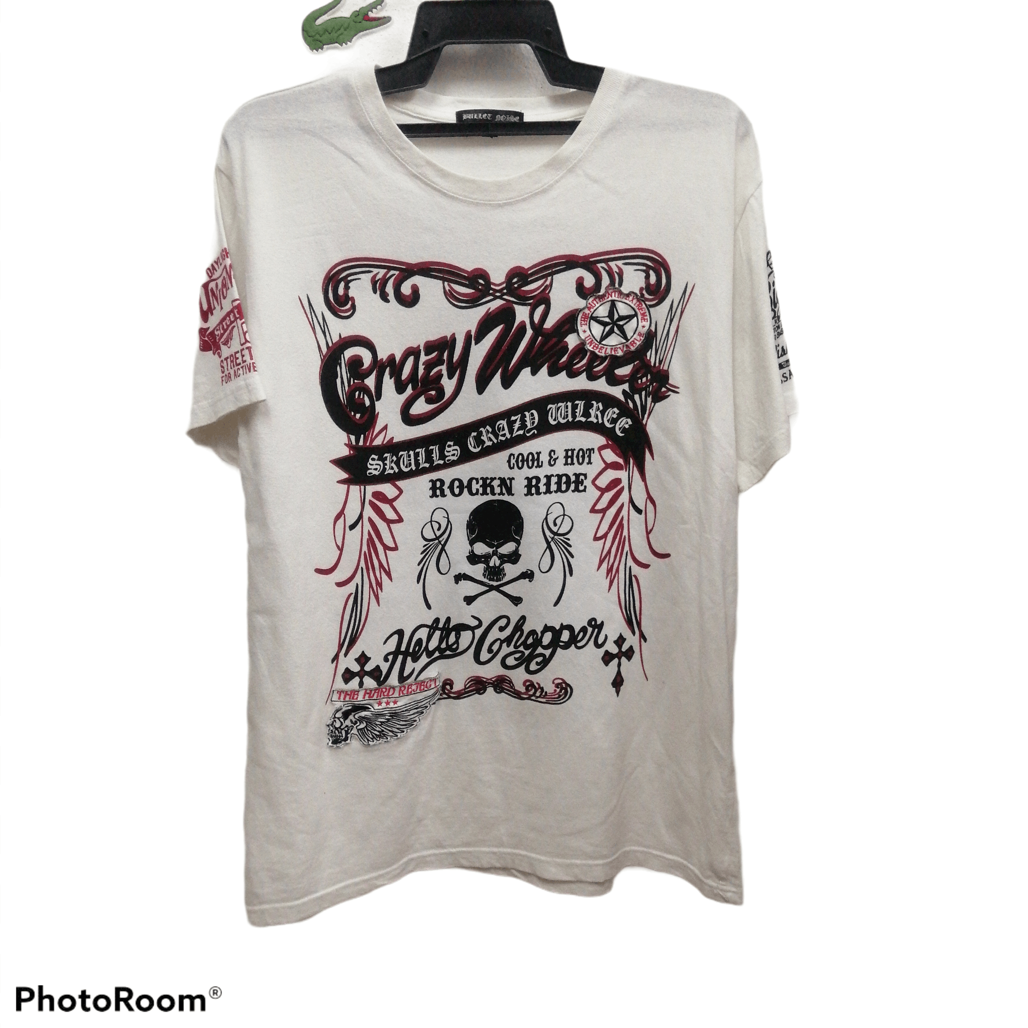 Image of Skulls Bullet Noise Crazy Wheel in White, Men's (Size XL)