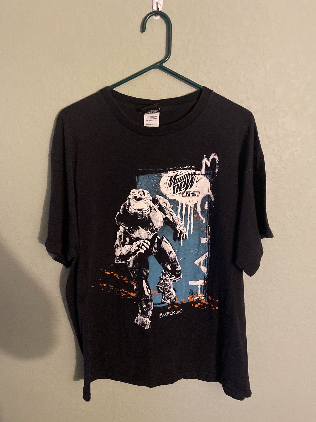 VINTAGE HALO 3 MOUNTAIN DEW GAME FUEL PROMO SHIRT