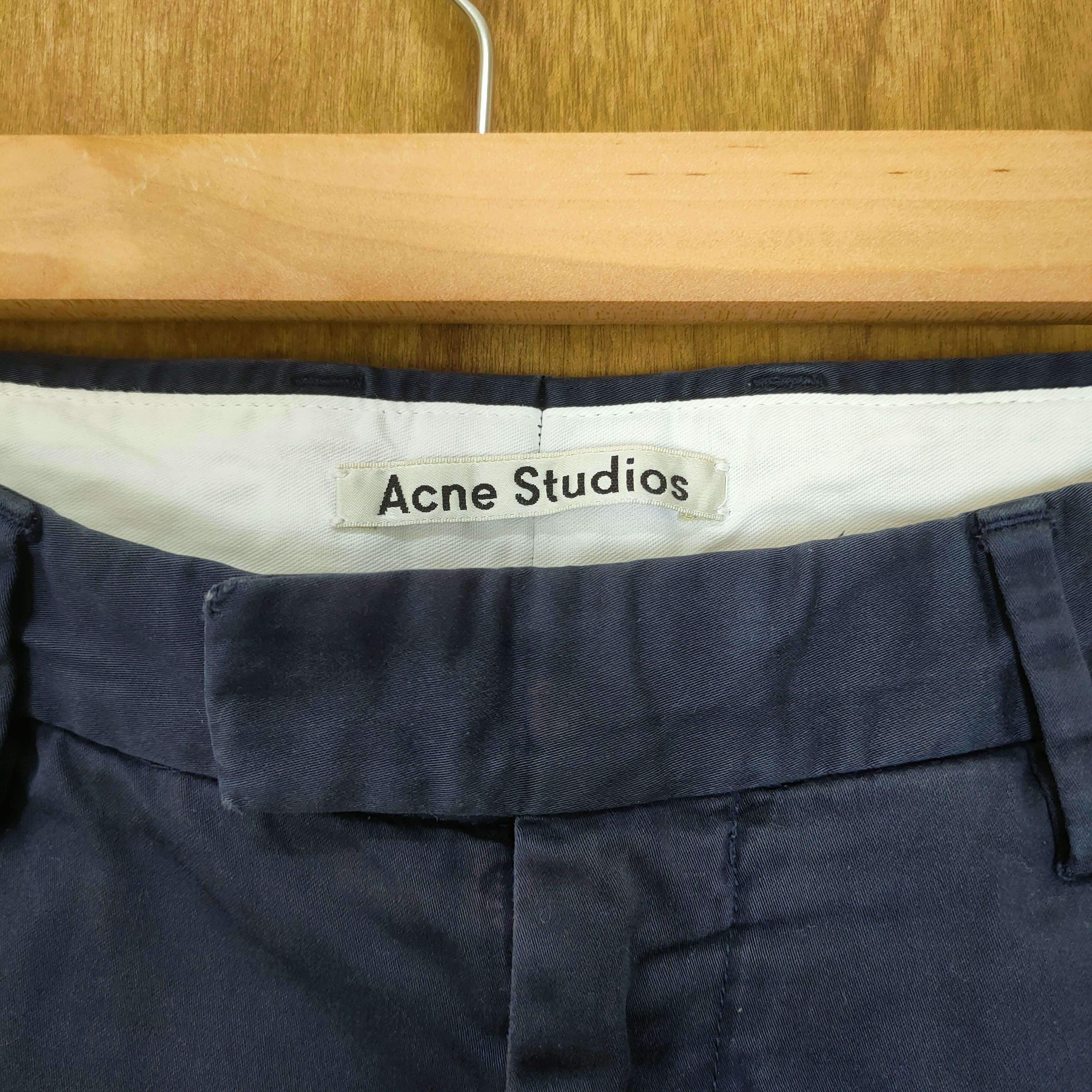 Acne Studios ACNE STUDIOS FADED BLACK TROUSERS CHINO PANTS Size US 28 / EU 44 - 4 Thumbnail