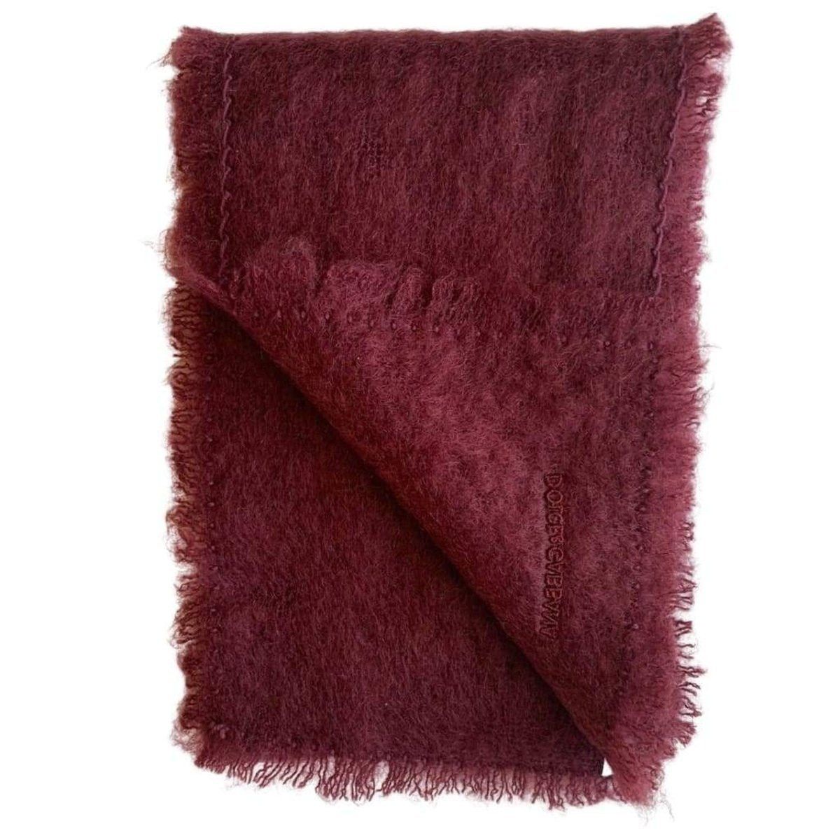 スカーフ Bordeaux Knitted Mohair Wool Scarf Bordeaux Knitted Mohair Wool Scarf - Accessories