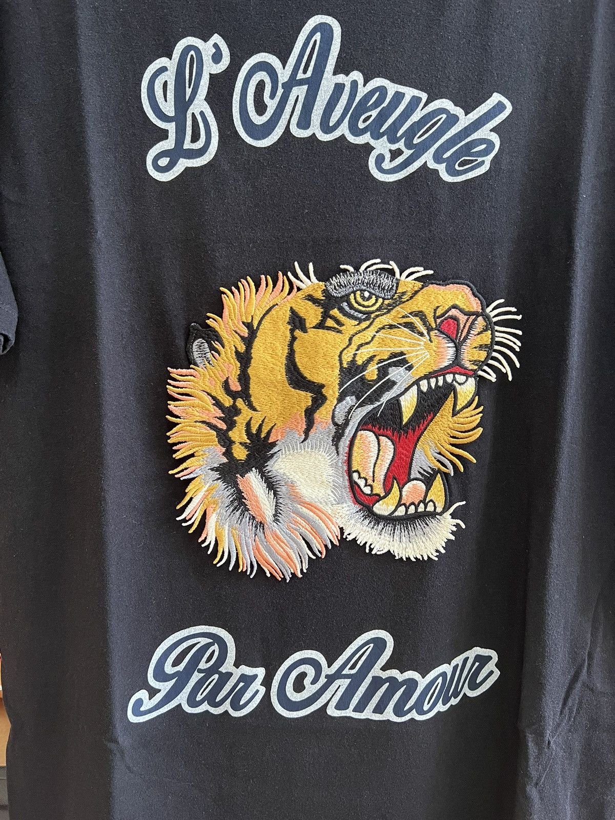 Gucci Gucci L’Aveugle Par Amour Tiger Tee Size US M / EU 48-50 / 2 - 8 Thumbnail