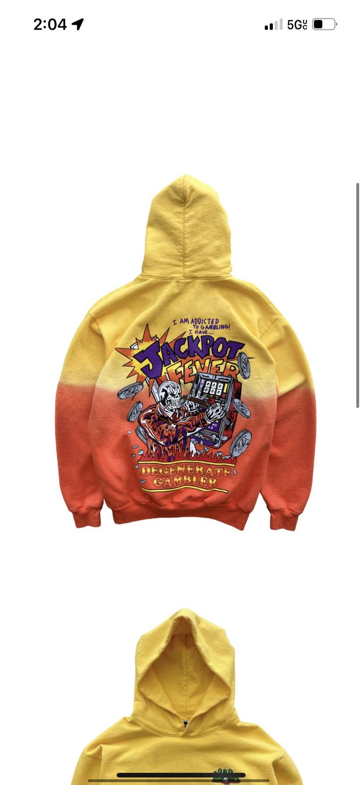 Warren Lotas Jackpot Fever Ombré Hoodie
