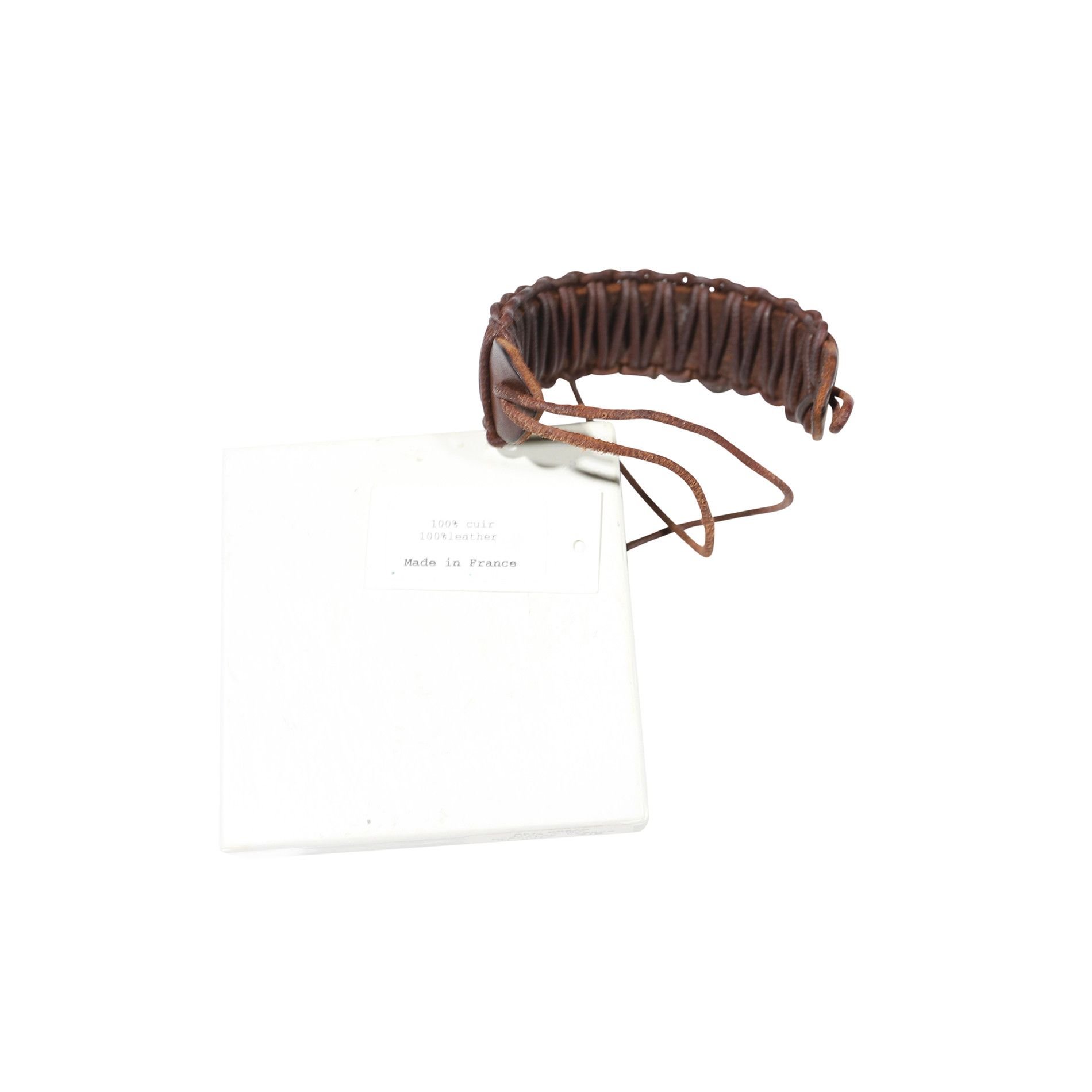 Maison Margiela Maison Martin Margiela SS01 Braided Leather Bracelet Size ONE SIZE - 3 Thumbnail