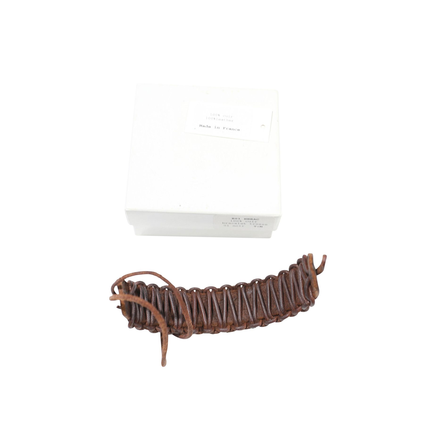 Maison Margiela Maison Martin Margiela SS01 Braided Leather Bracelet Size ONE SIZE - 4 Thumbnail
