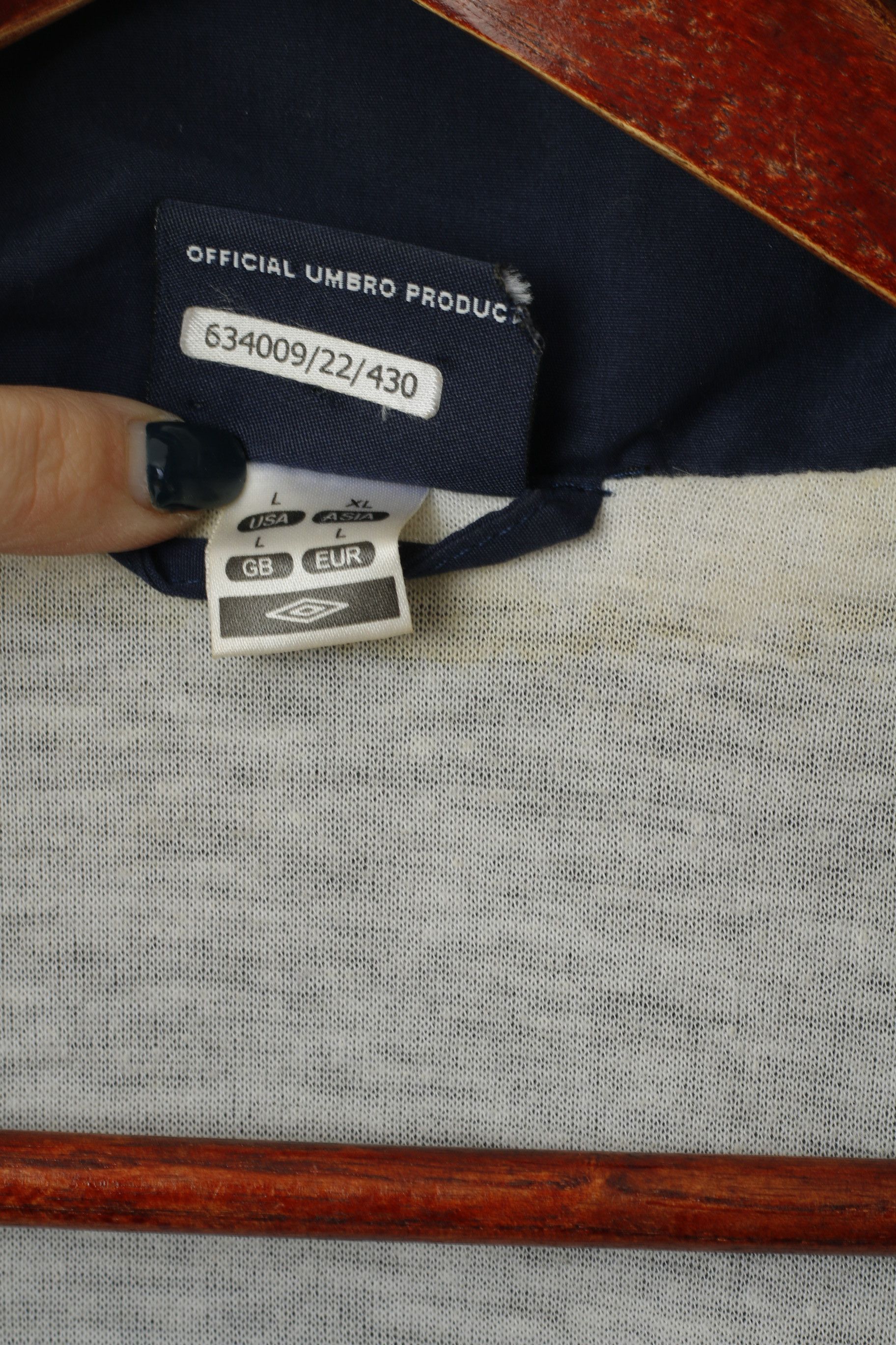 Umbro × Vintage Umbro Men L Jacket Navy Vintage Sportswear Top 2729 Size US L / EU 52-54 / 3 - 4 Thumbnail