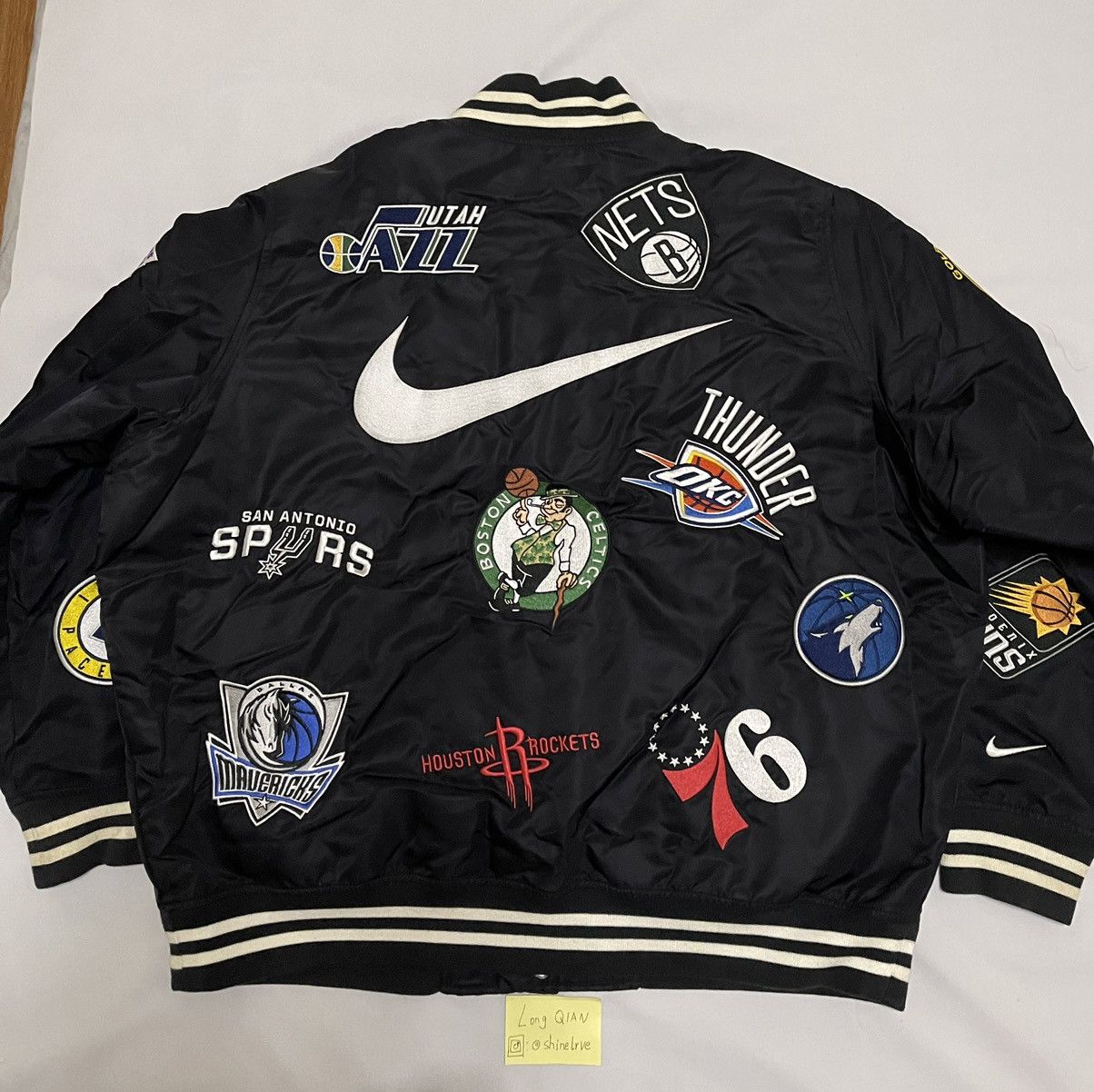 NBA × Nike × Supreme Supreme nba Jacket nike teams warm-up Jacket bomber Jacket Size US XL / EU 56 / 4 - 2 Thumbnail