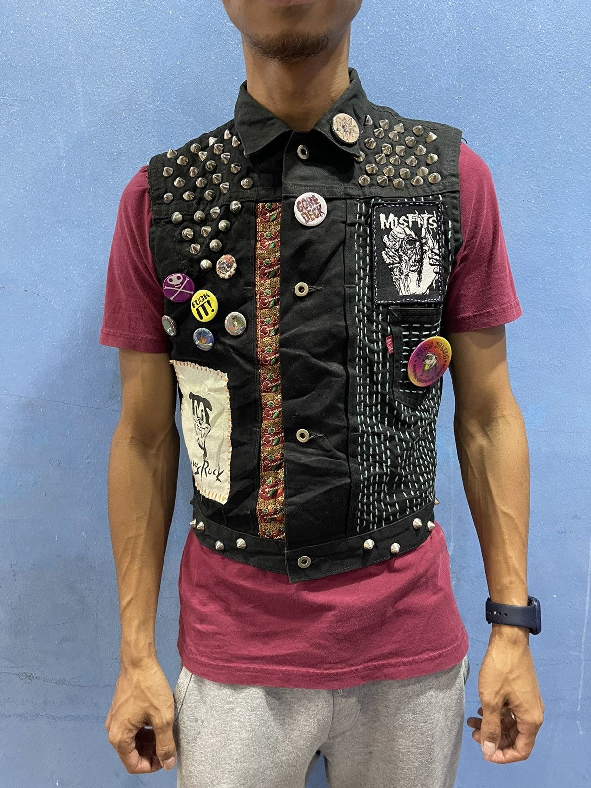 Vintage VINTAGE SKULL SEDITIONARIES CUSTOM PUNK BATTLE JACKET Size US XS / EU 42 / 0 - 1 Thumbnail