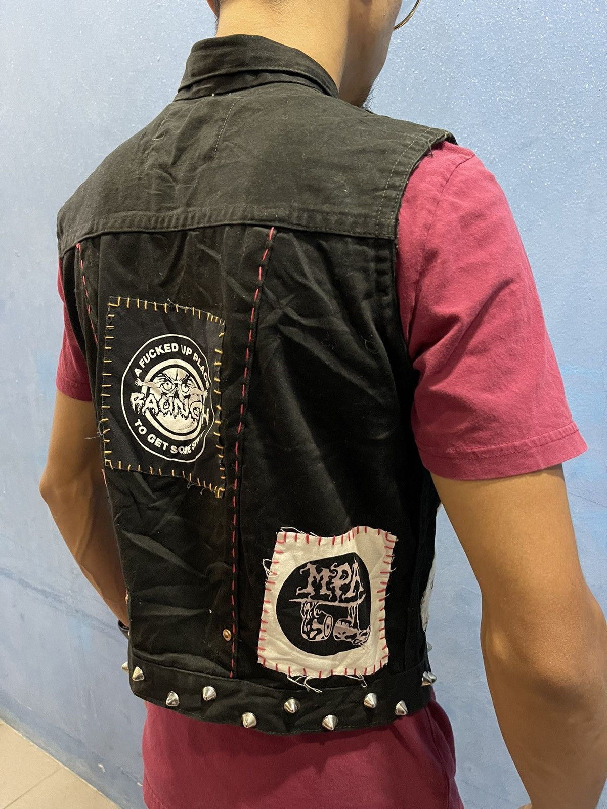 Vintage VINTAGE SKULL SEDITIONARIES CUSTOM PUNK BATTLE JACKET Size US XS / EU 42 / 0 - 5 Thumbnail