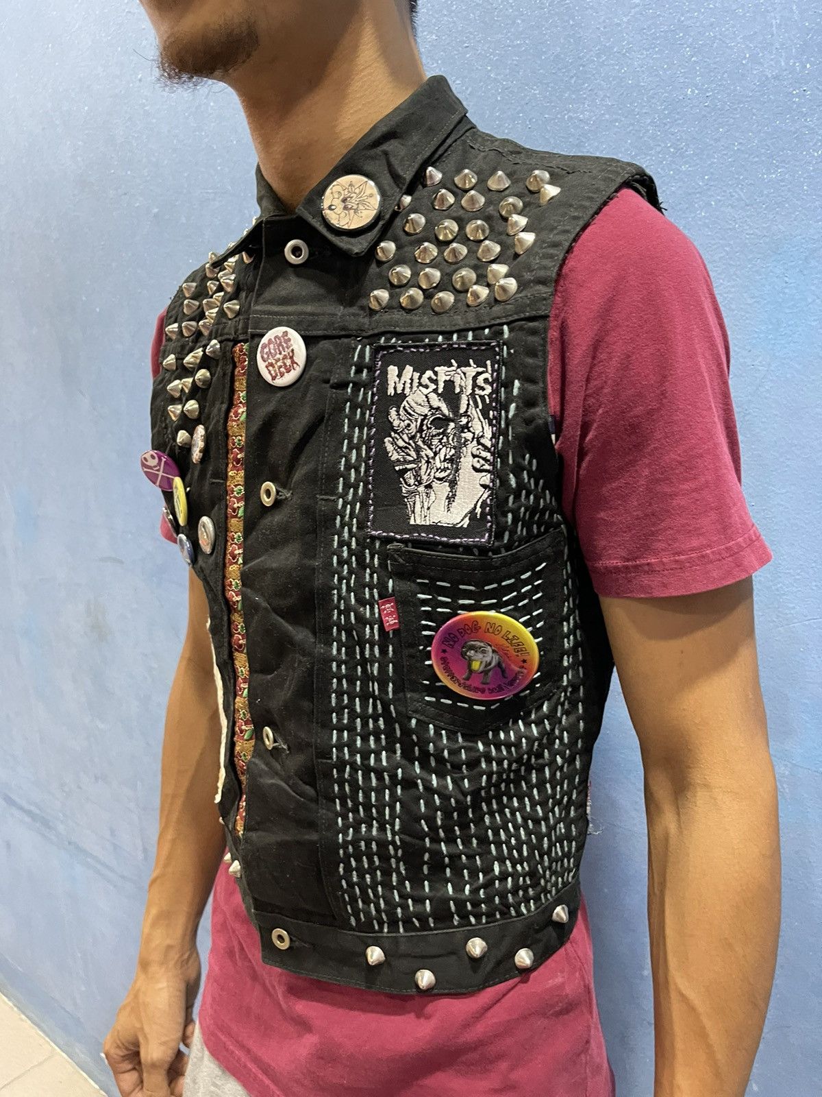 Vintage VINTAGE SKULL SEDITIONARIES CUSTOM PUNK BATTLE JACKET Size US XS / EU 42 / 0 - 2 Thumbnail
