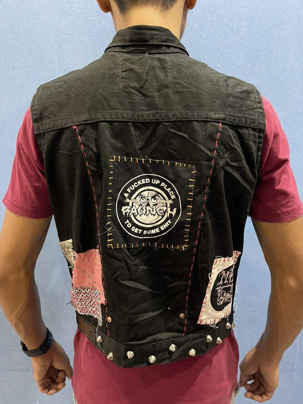 Vintage VINTAGE SKULL SEDITIONARIES CUSTOM PUNK BATTLE JACKET Size US XS / EU 42 / 0 - 4 Thumbnail