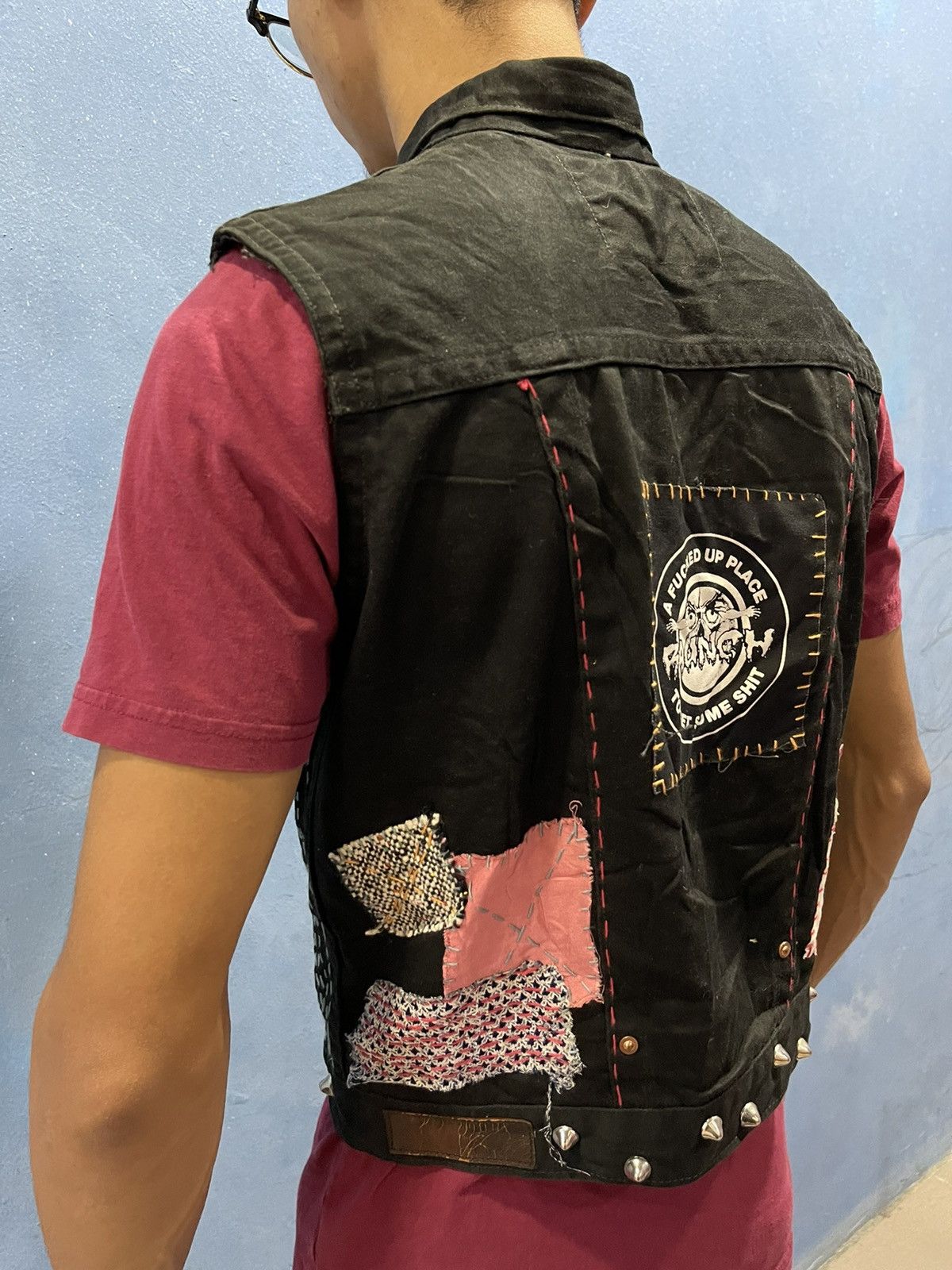 Vintage VINTAGE SKULL SEDITIONARIES CUSTOM PUNK BATTLE JACKET Size US XS / EU 42 / 0 - 6 Thumbnail