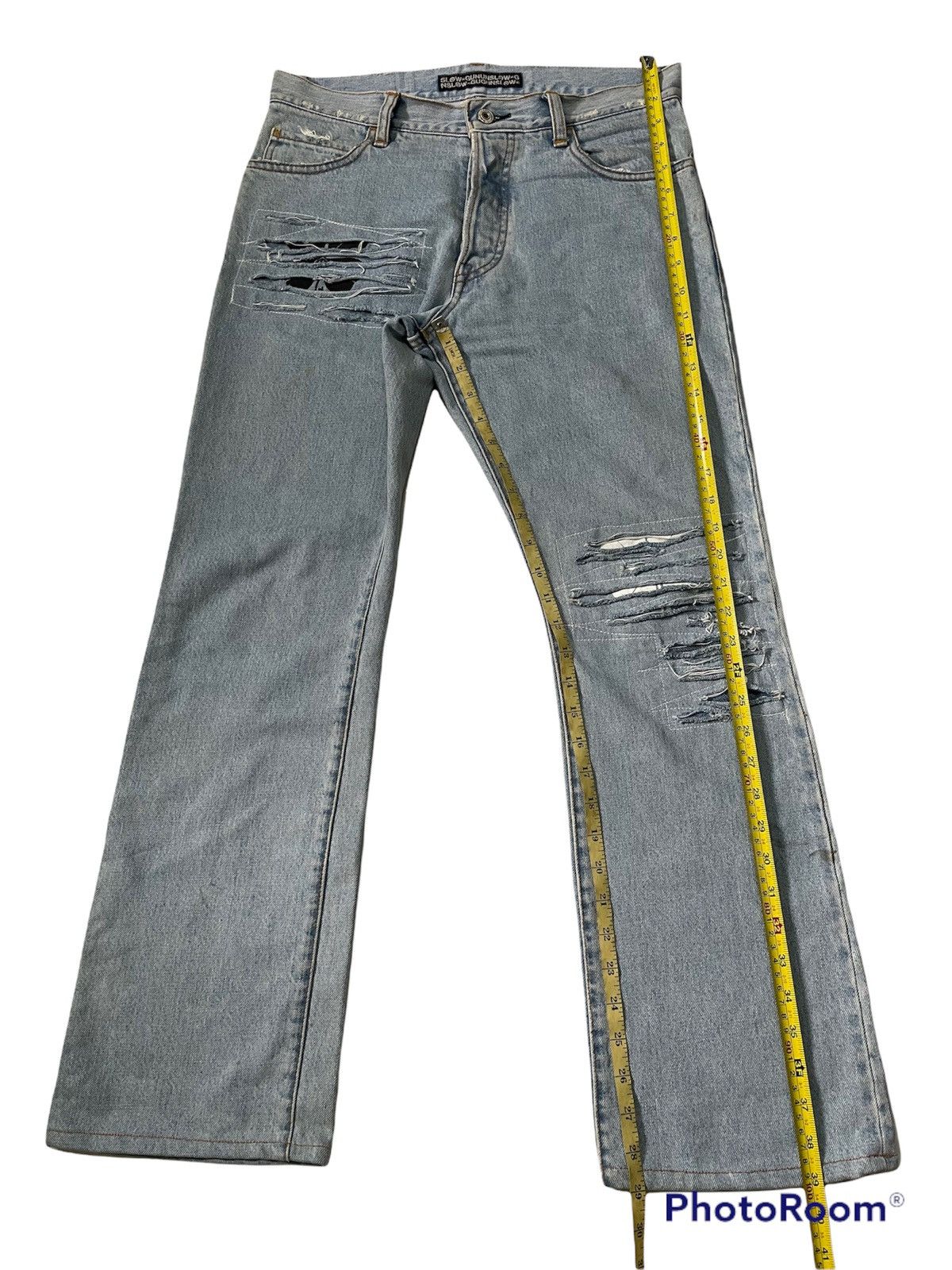 Japanese Brand Vintage Slow.Gun Distressed Design Japanese Brand Size US 32 / EU 48 - 11 Thumbnail