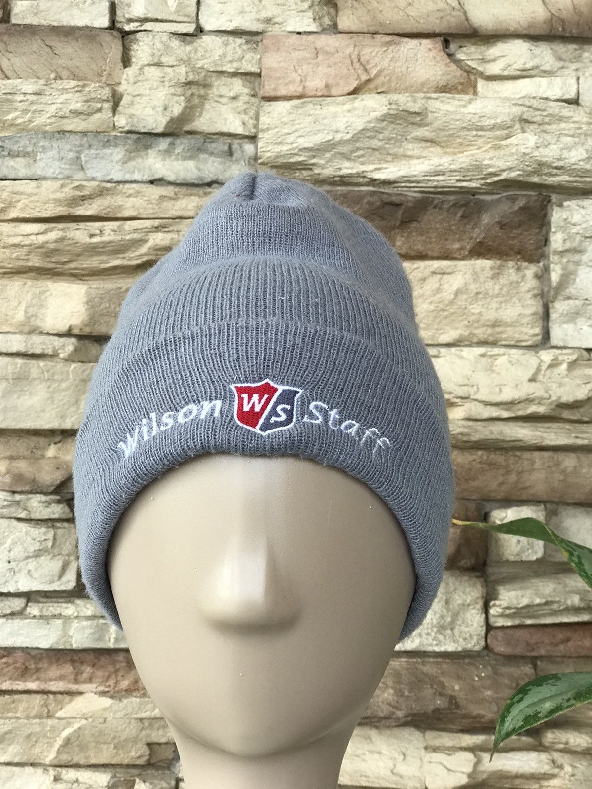 Vintage Wilson Staff Beanie Hat Size ONE SIZE - 1 Thumbnail