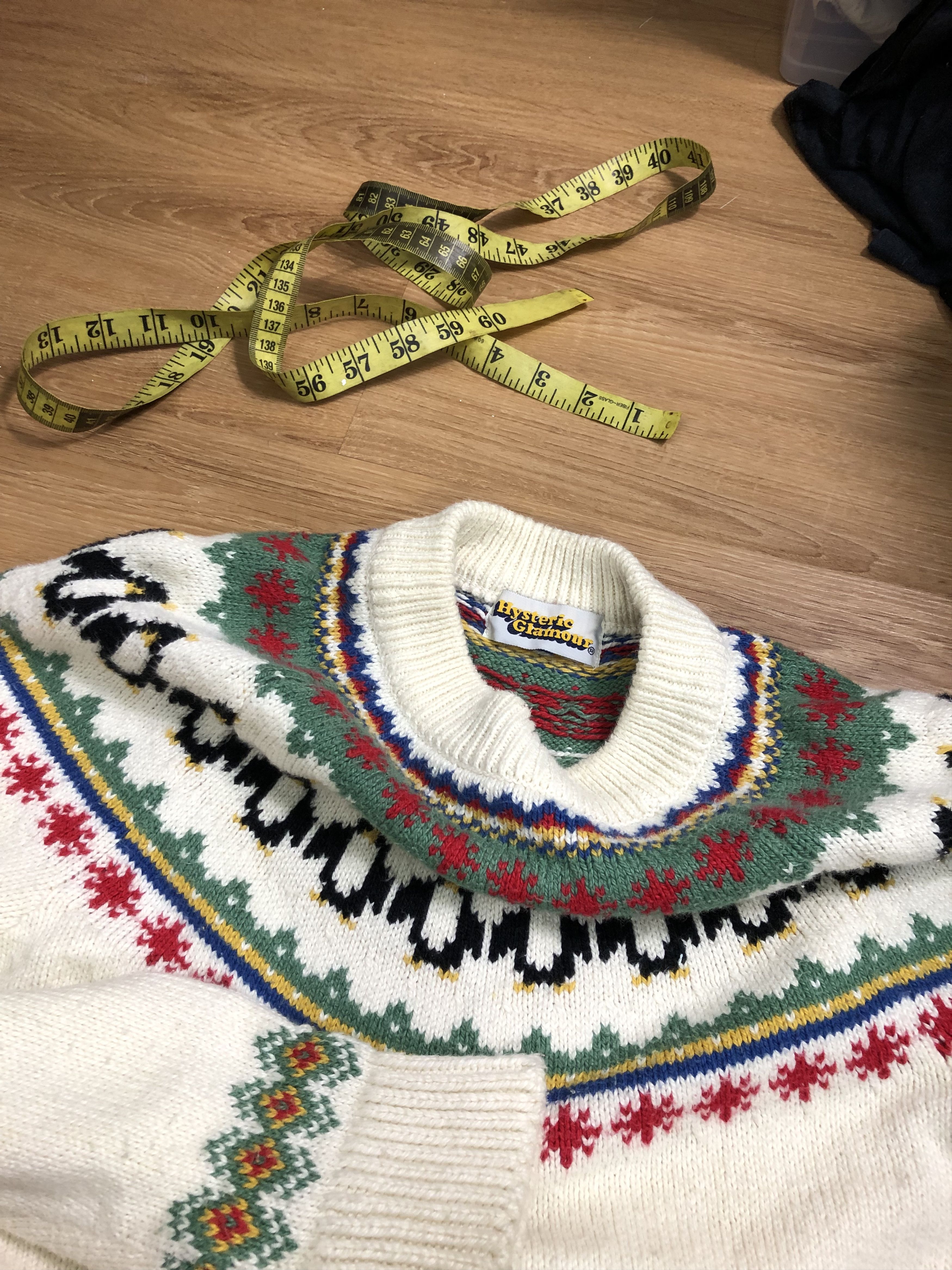 Hysteric Glamour RARE🔥VINTAGE 90’S HYSTERIC NORDIC INTARSIA HAND WOVEN KNIT Size S / US 4 / IT 40 - 11 Thumbnail