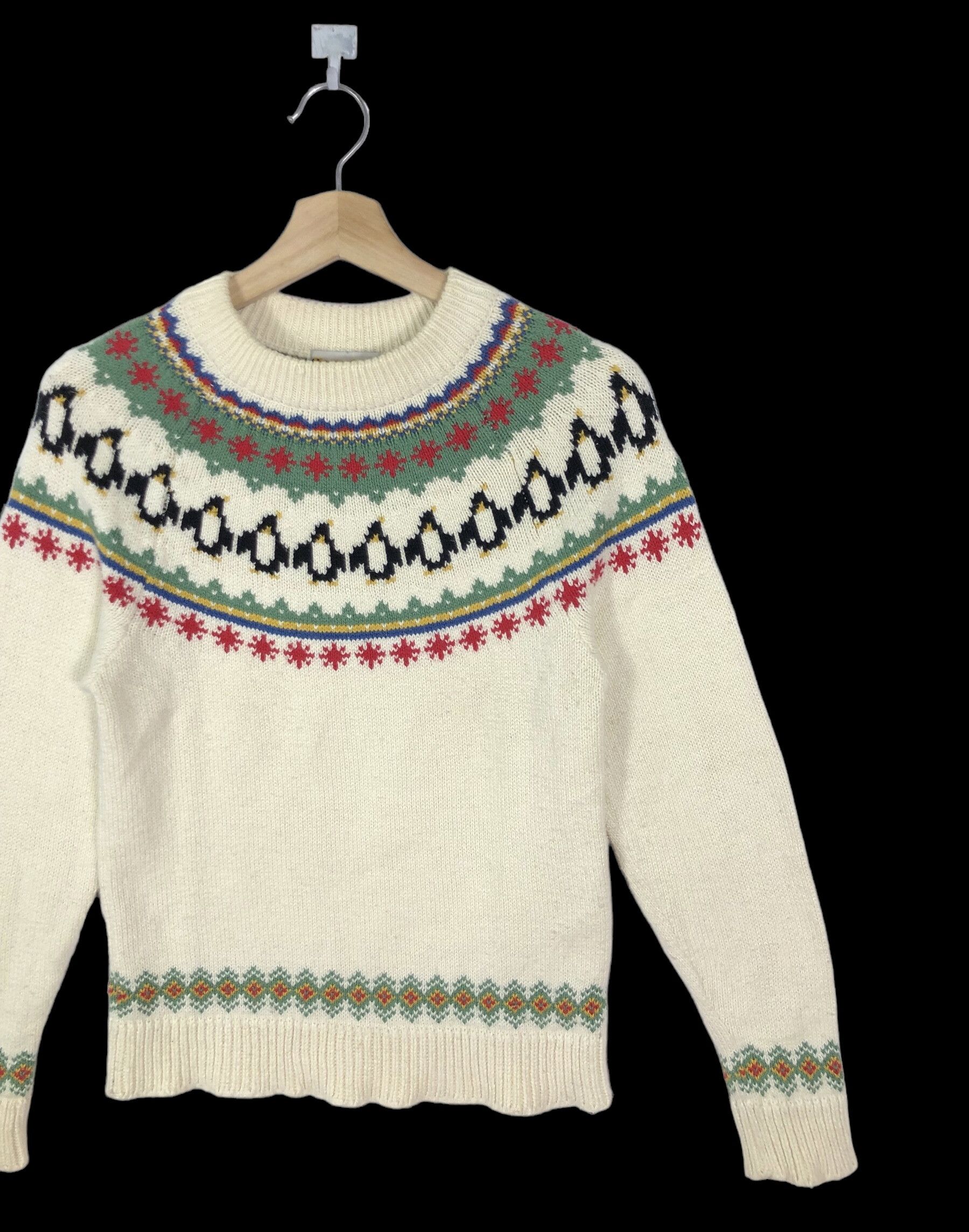 Hysteric Glamour RARE🔥VINTAGE 90’S HYSTERIC NORDIC INTARSIA HAND WOVEN KNIT Size S / US 4 / IT 40 - 3 Thumbnail