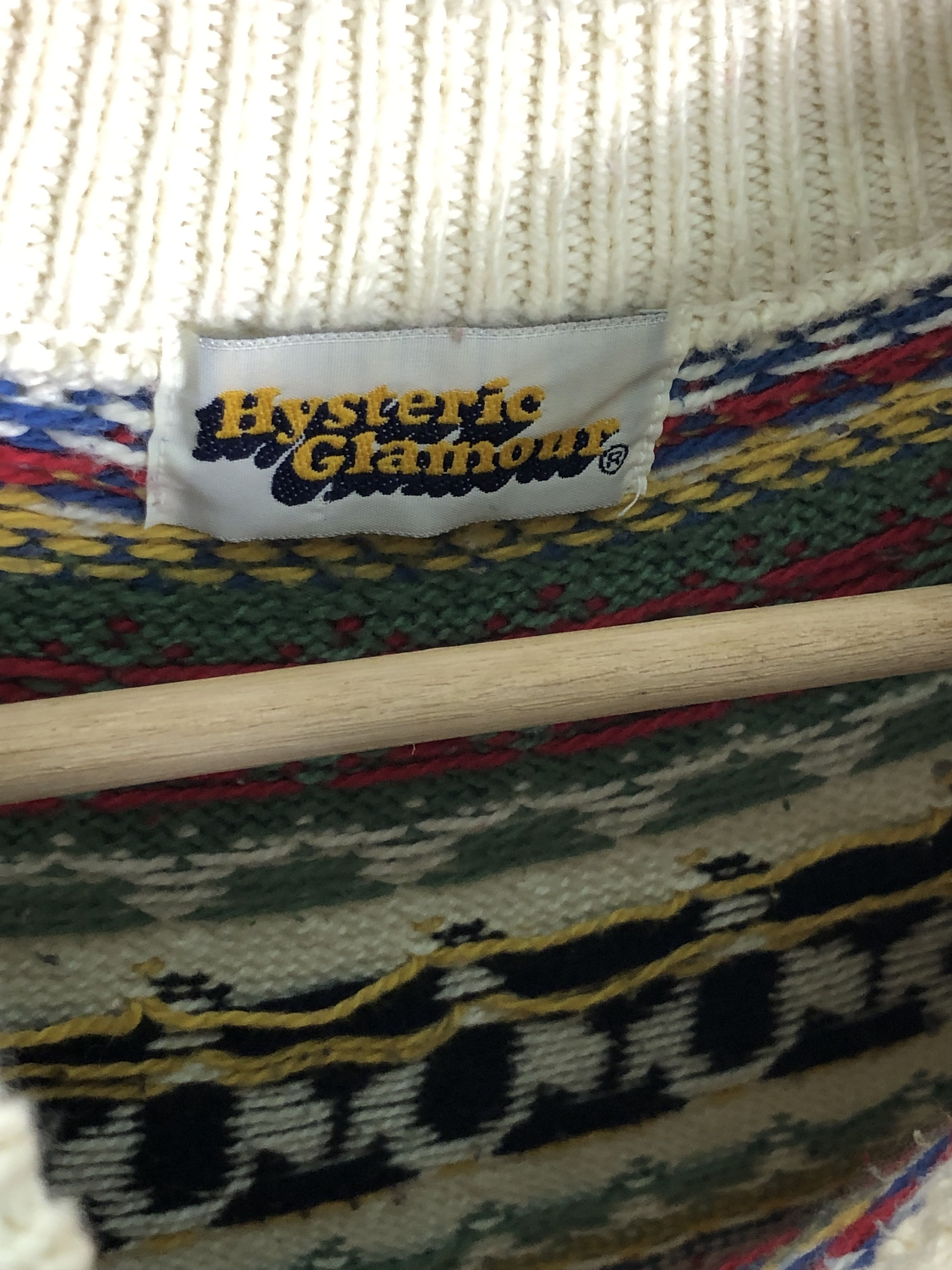 Hysteric Glamour RARE🔥VINTAGE 90’S HYSTERIC NORDIC INTARSIA HAND WOVEN KNIT Size S / US 4 / IT 40 - 7 Thumbnail